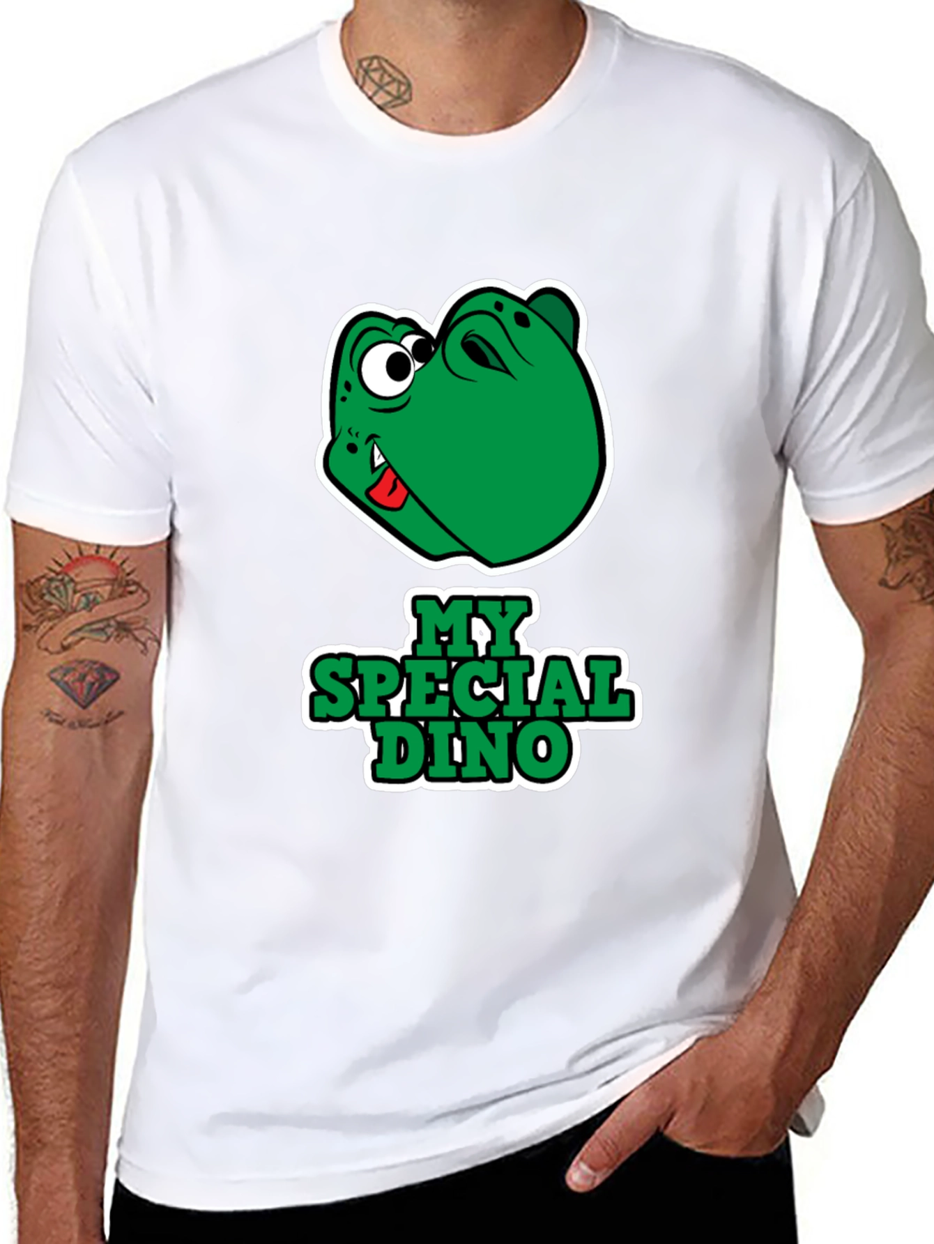 Black My Special Dino T-Shirt view 8