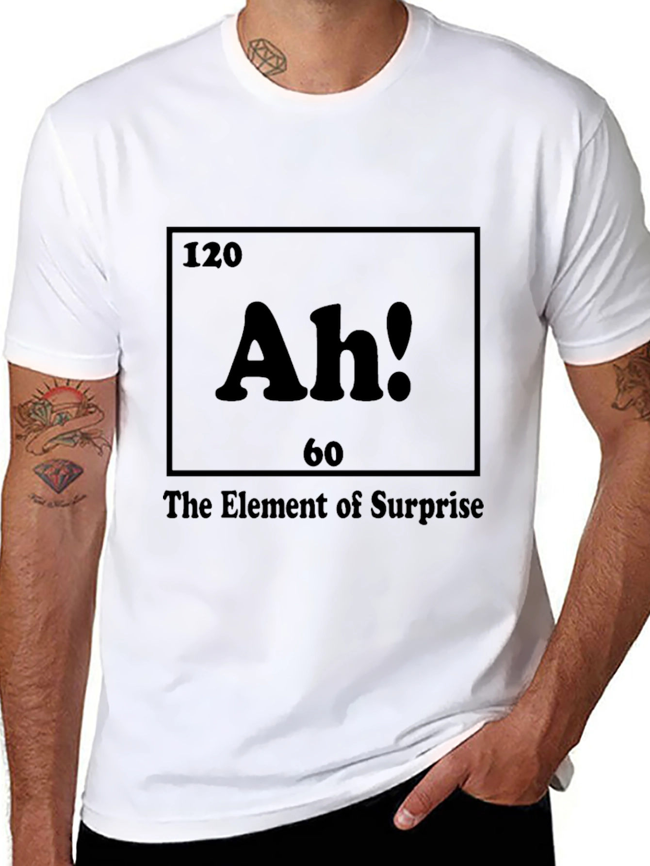 Black Element of Surprise T-Shirt - Funny Chemistry Tee view 8