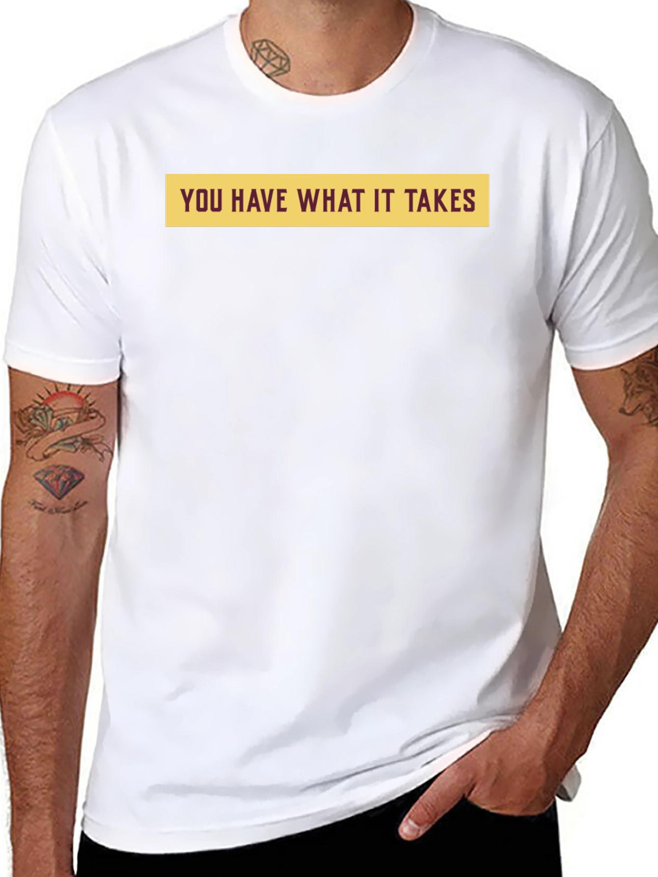 Black Motivational 'You Have What It Takes' Black T-Shirt view 8