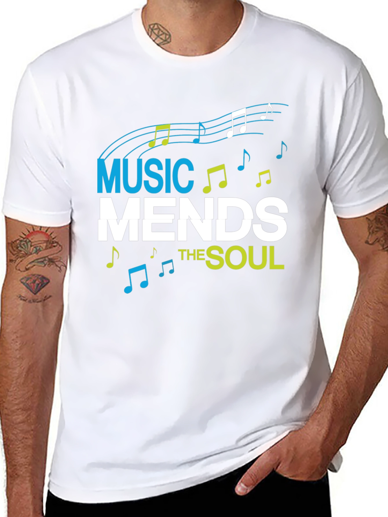 Black Music Mends the Soul Graphic Tee view 8
