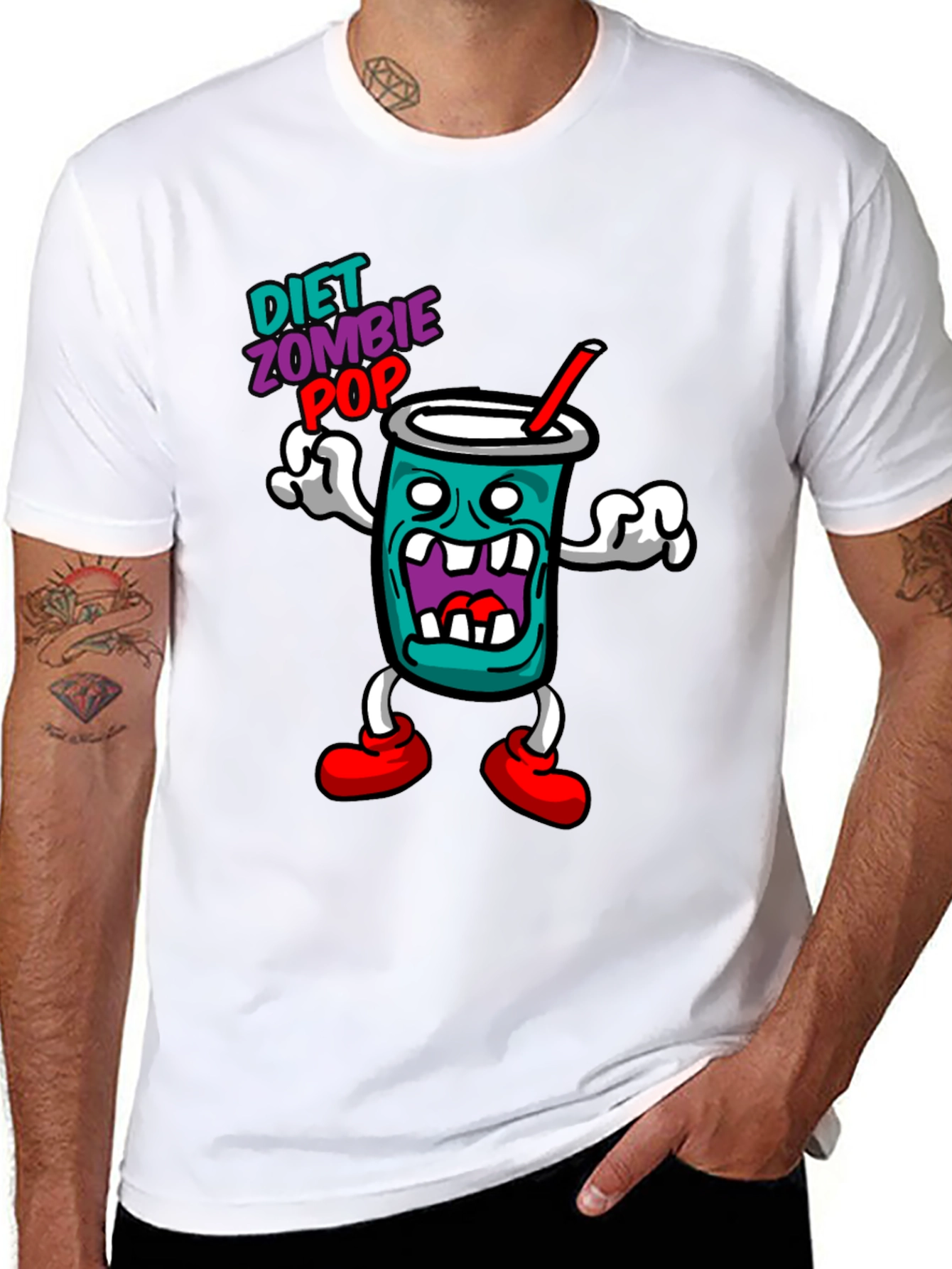 Black Diet Zombie Pop Black Graphic Tee view 8