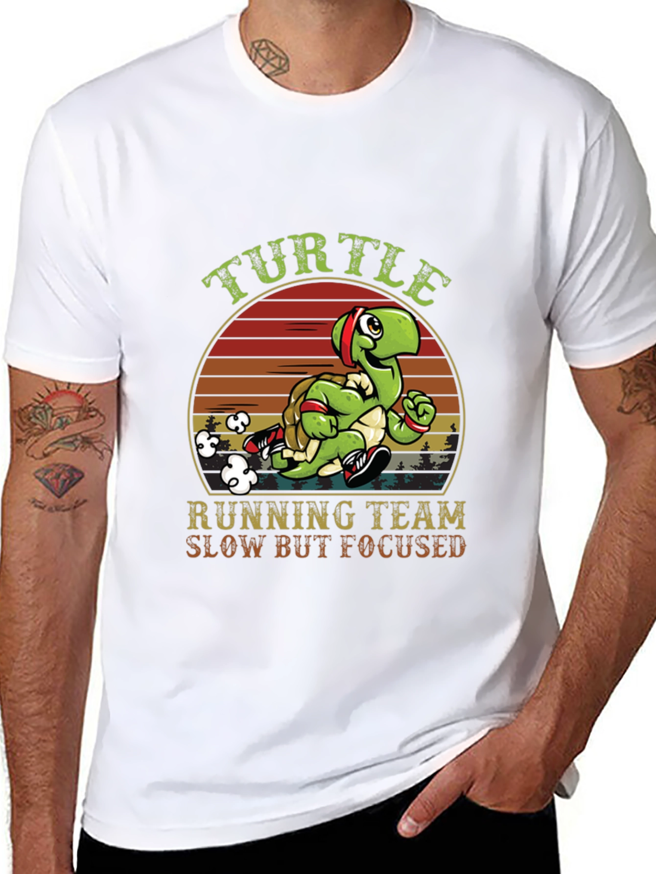 Black Turtle Running Team T-Shirt view 8