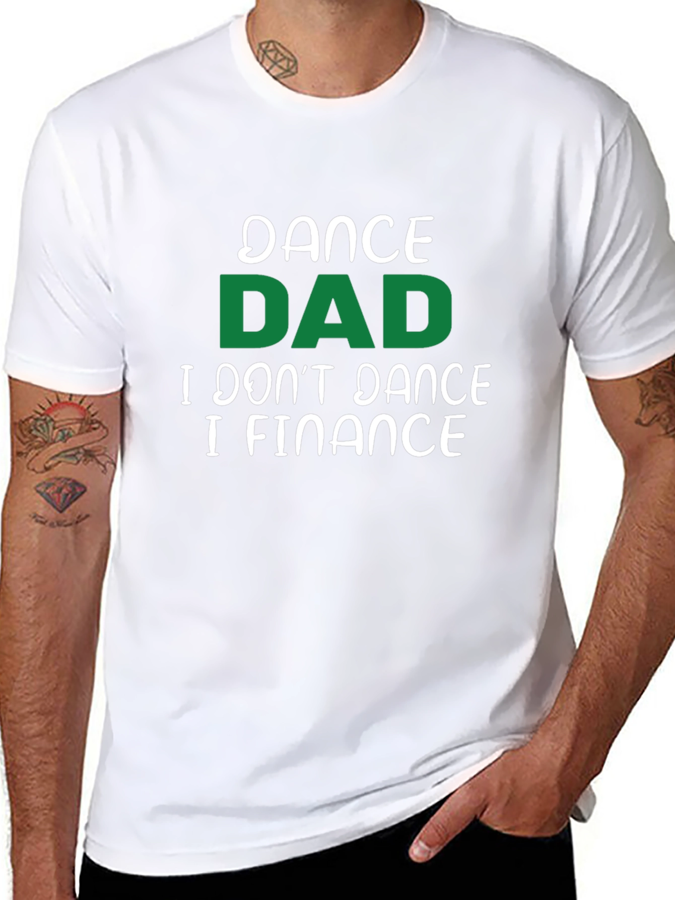 Black Dance Dad Finance T-Shirt view 8