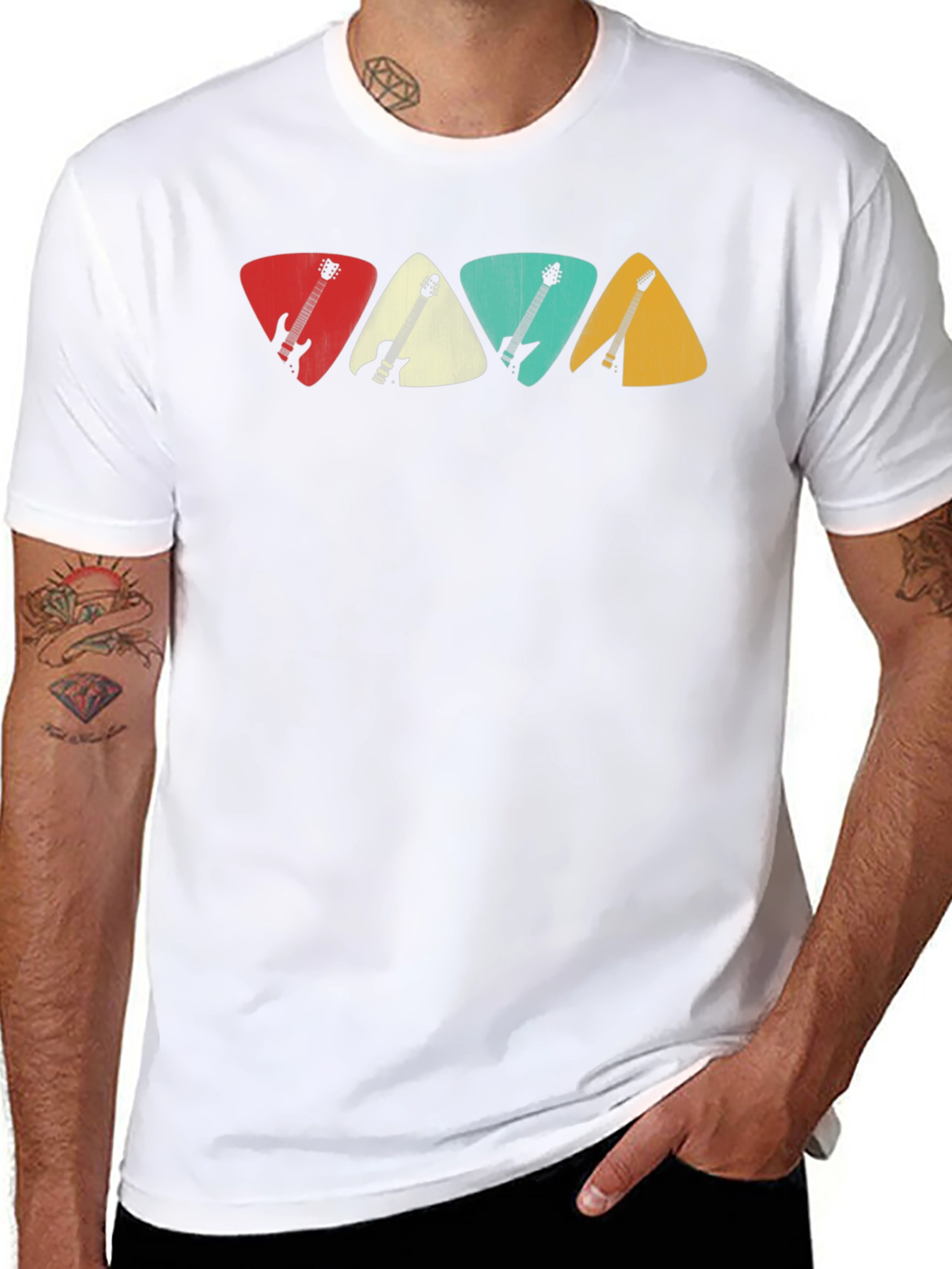 Guitar Pick T-Shirt: Musician Style - 8