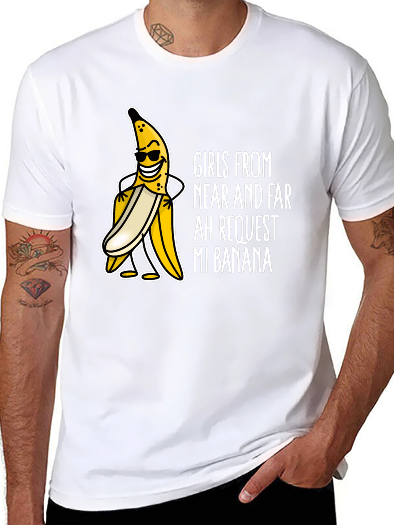 Black Girls Want My Banana T-Shirt view 8