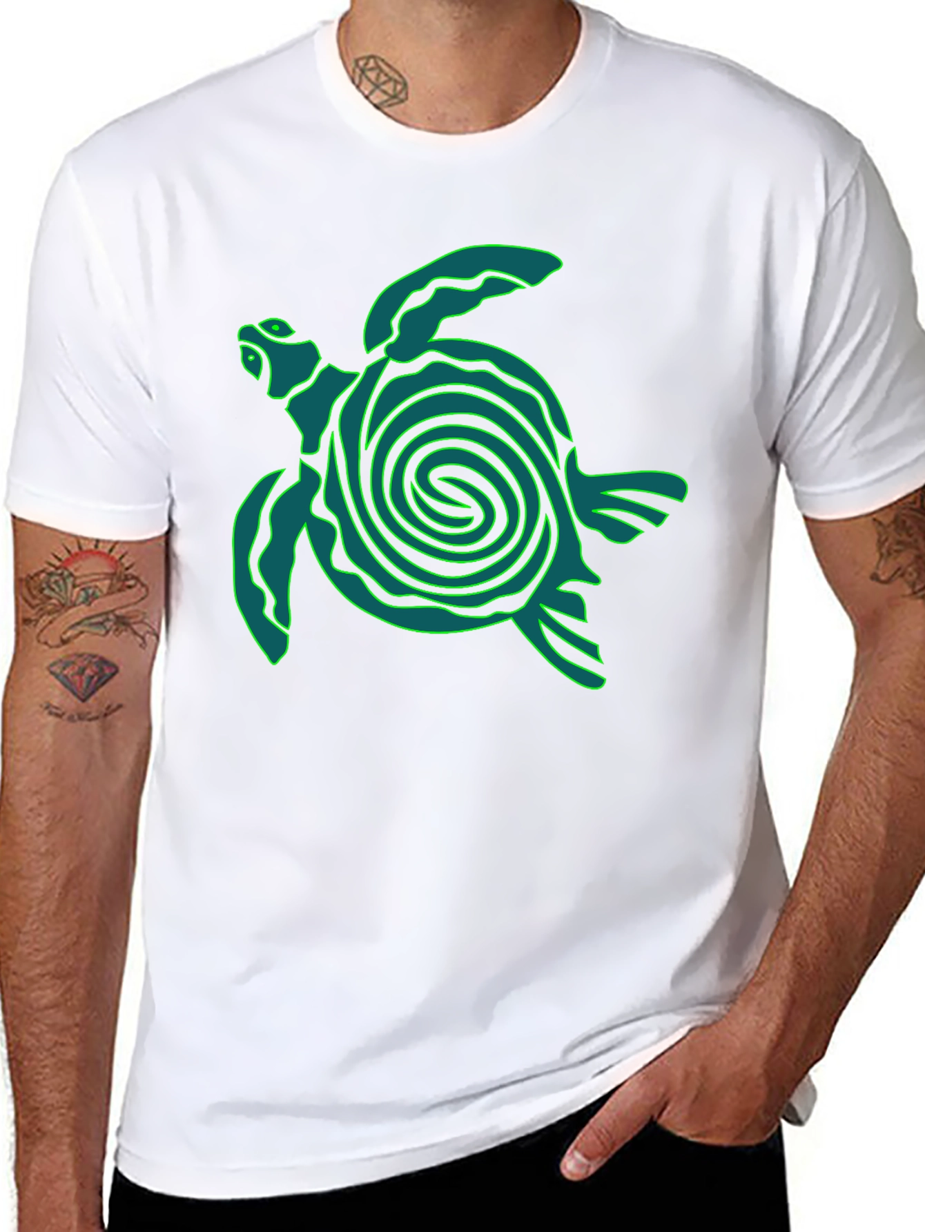 Black Turtle Graphic Tee - Black T-Shirt view 8