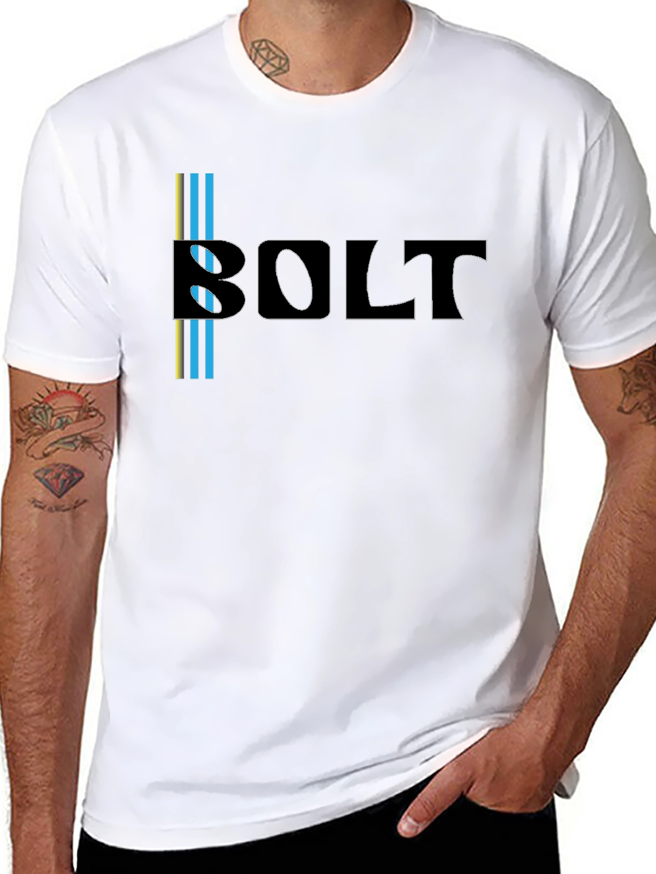 Black Bolt Graphic Tee - Cool Casual Style view 8