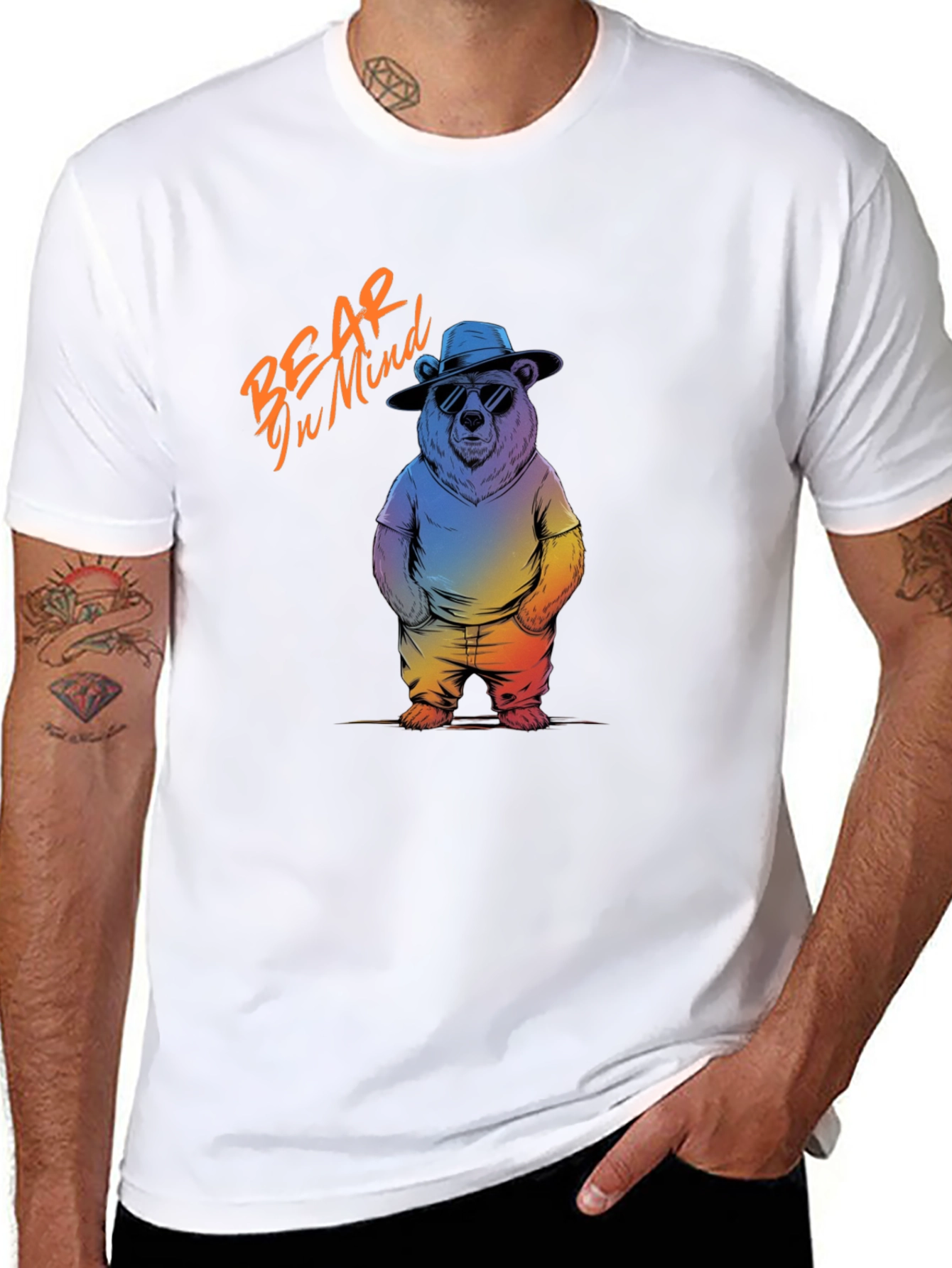 Black Bear in Mind Graphic T-Shirt view 8