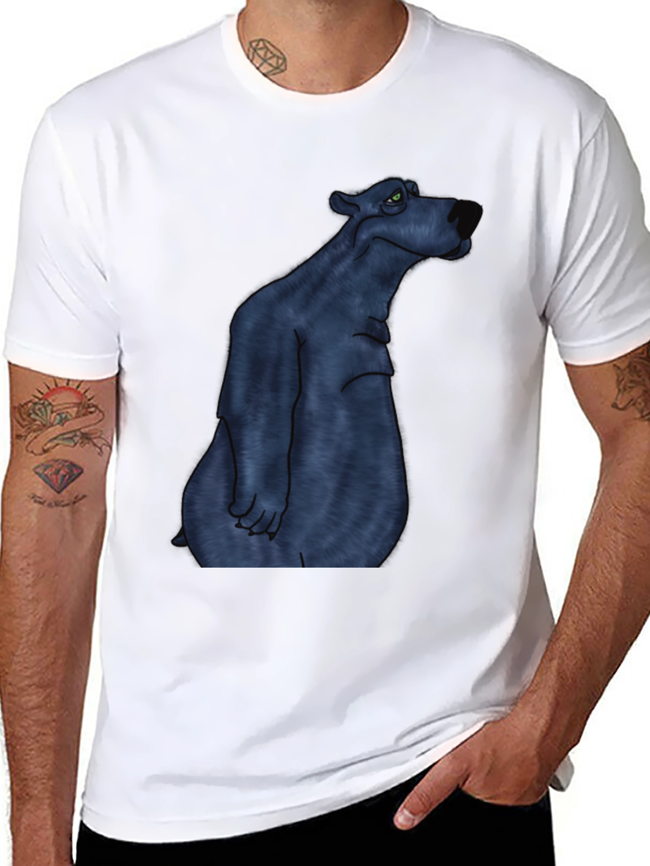 Black Black Bear Graphic Tee view 8