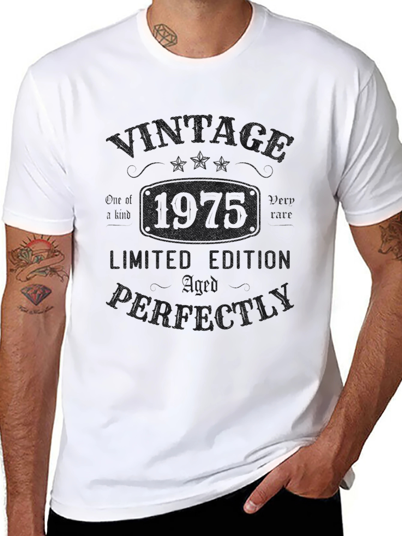 Black Vintage 1975 Limited Edition Aged Perfectly Tee view 8