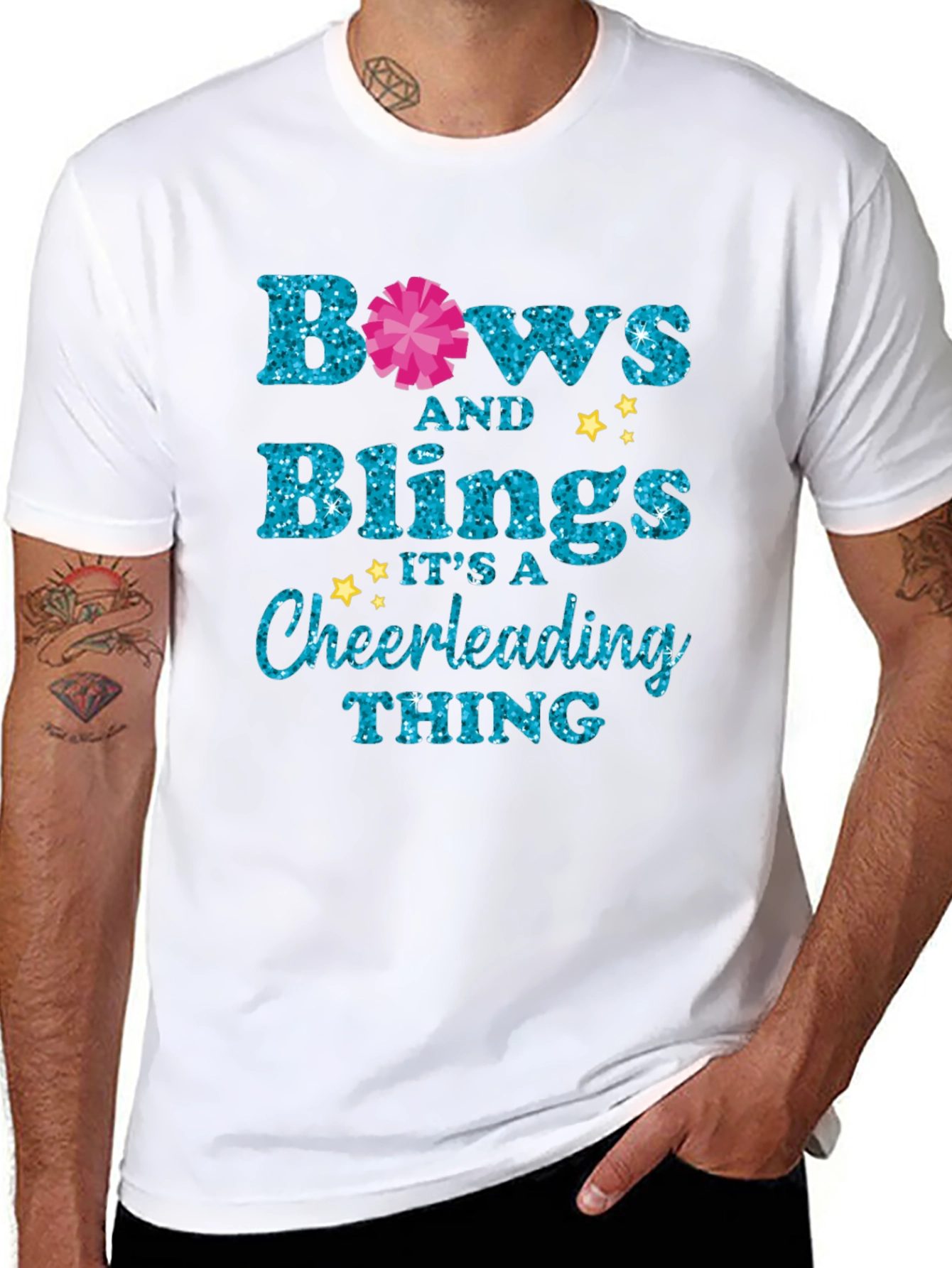 Bows and Bling Cheer Tee - 8