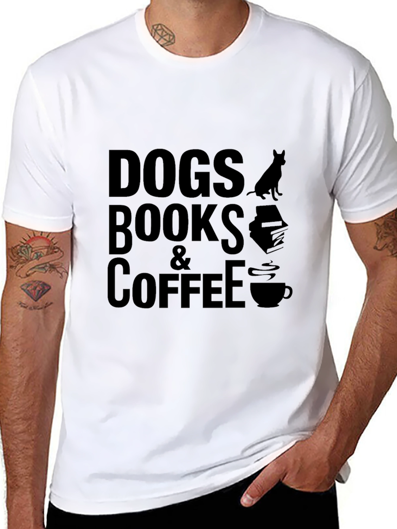 Black Dogs Books & Coffee Graphic Tee view 8