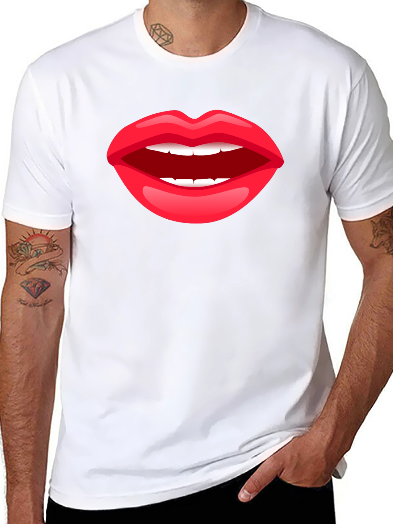 Black Lips Graphic Black T-Shirt view 8