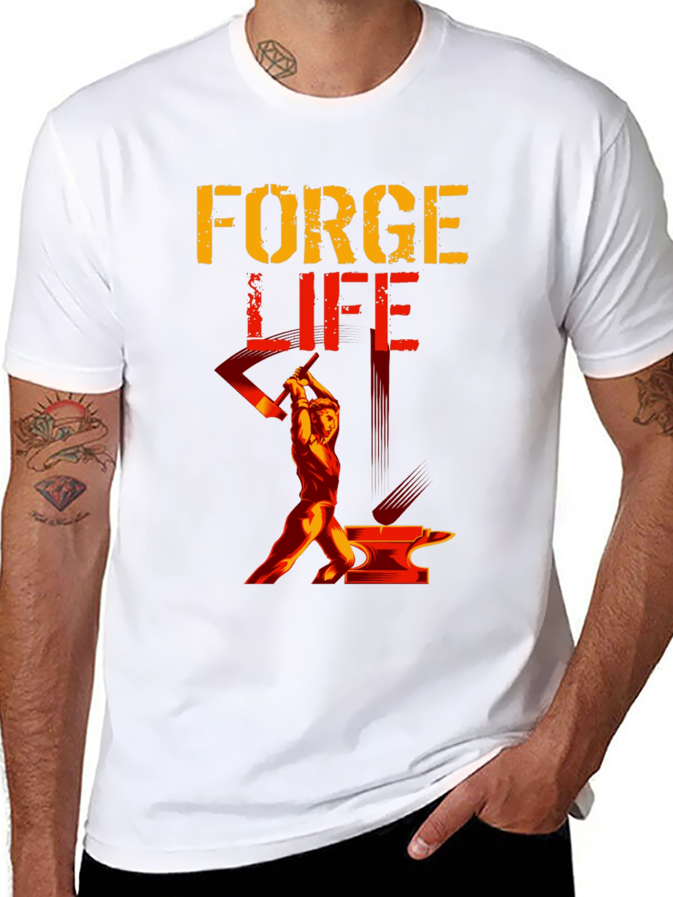 Black Forge Life Black T-Shirt view 8