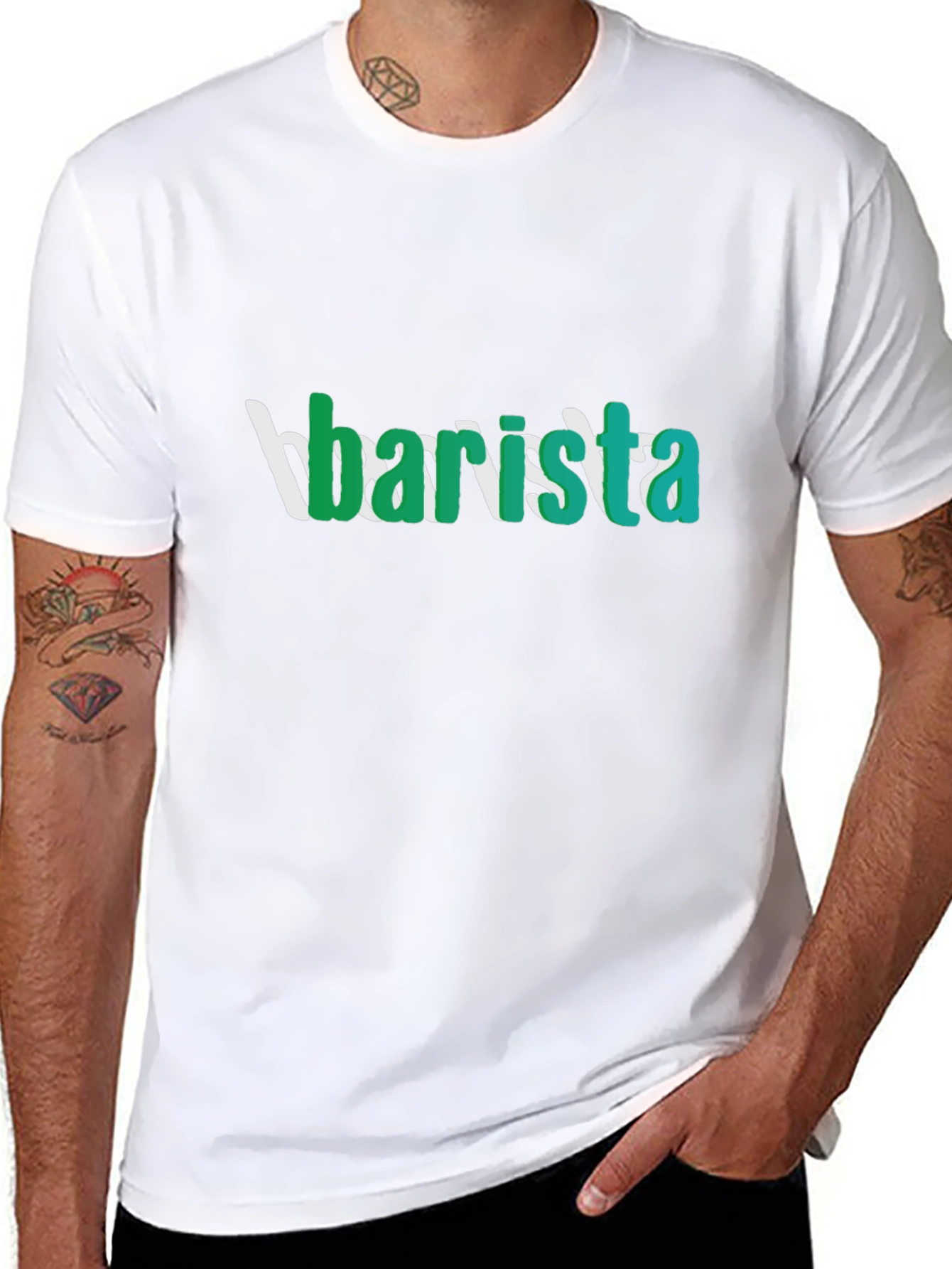 Black Barista Graphic Tee - Stylish Coffee Lover T-Shirt view 8