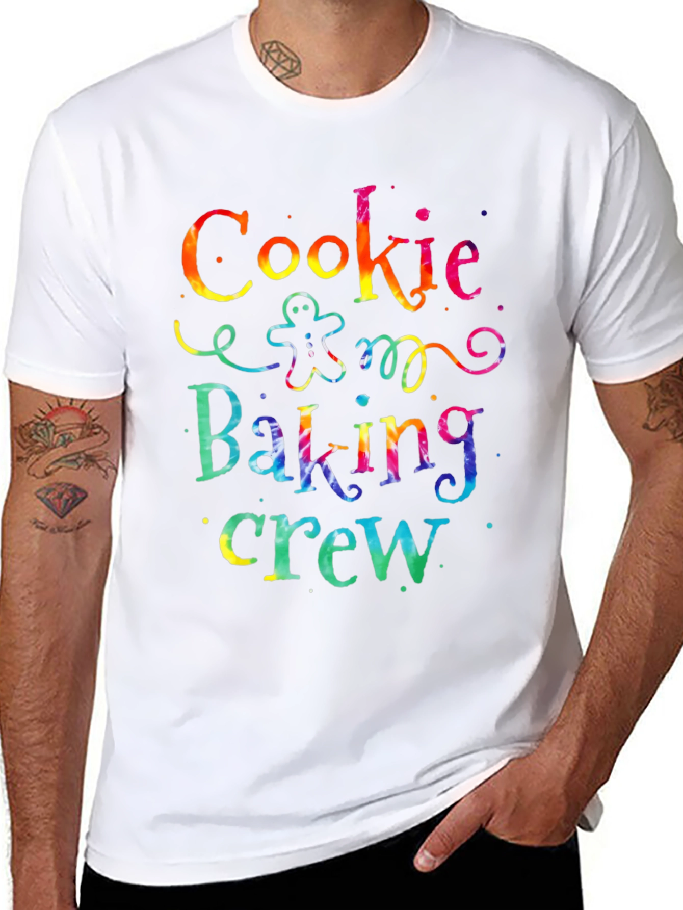 Black Cookie Baking Crew Tie-Dye T-Shirt view 8