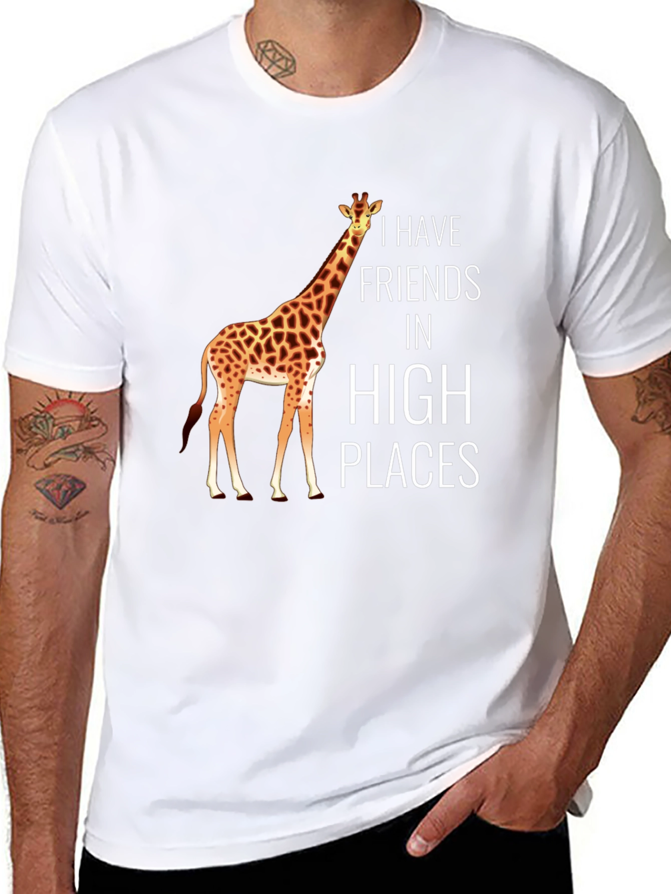 Black Giraffe 'High Places' Graphic T-Shirt view 8