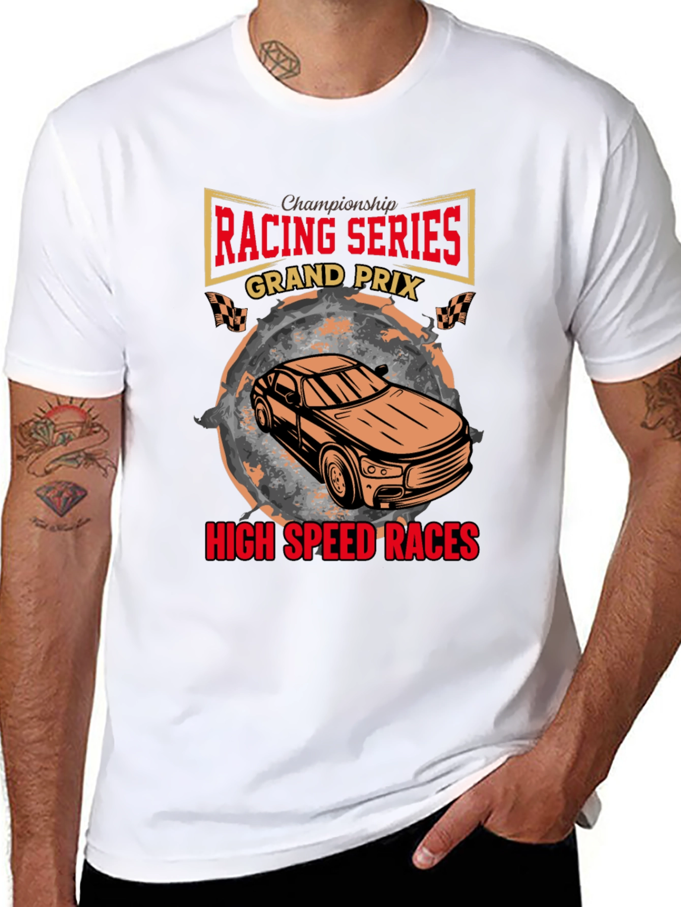 Black Racing Series Grand Prix T-Shirt view 8