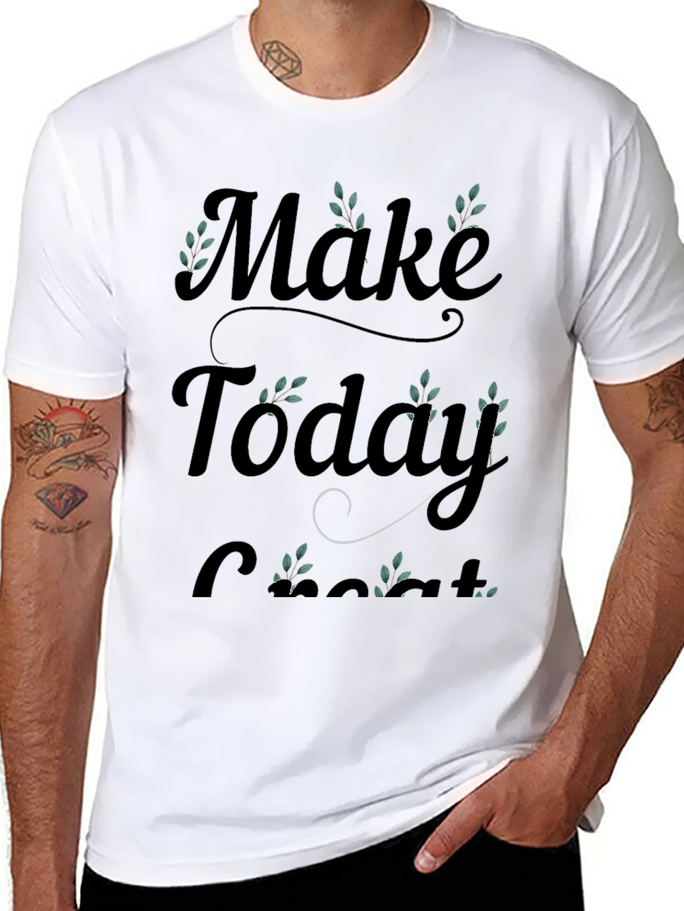 Black Make Today Great T-Shirt view 8