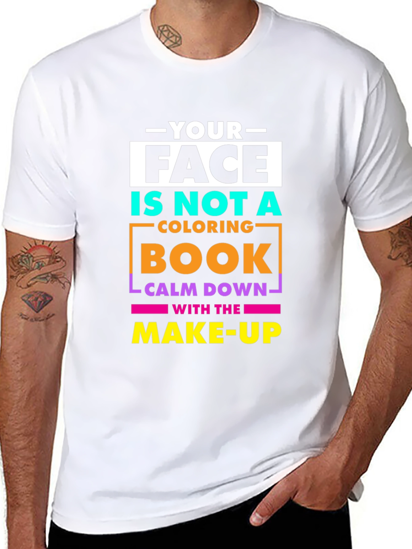 Black Your Face Is Not a Coloring Book Graphic T-Shirt view 8