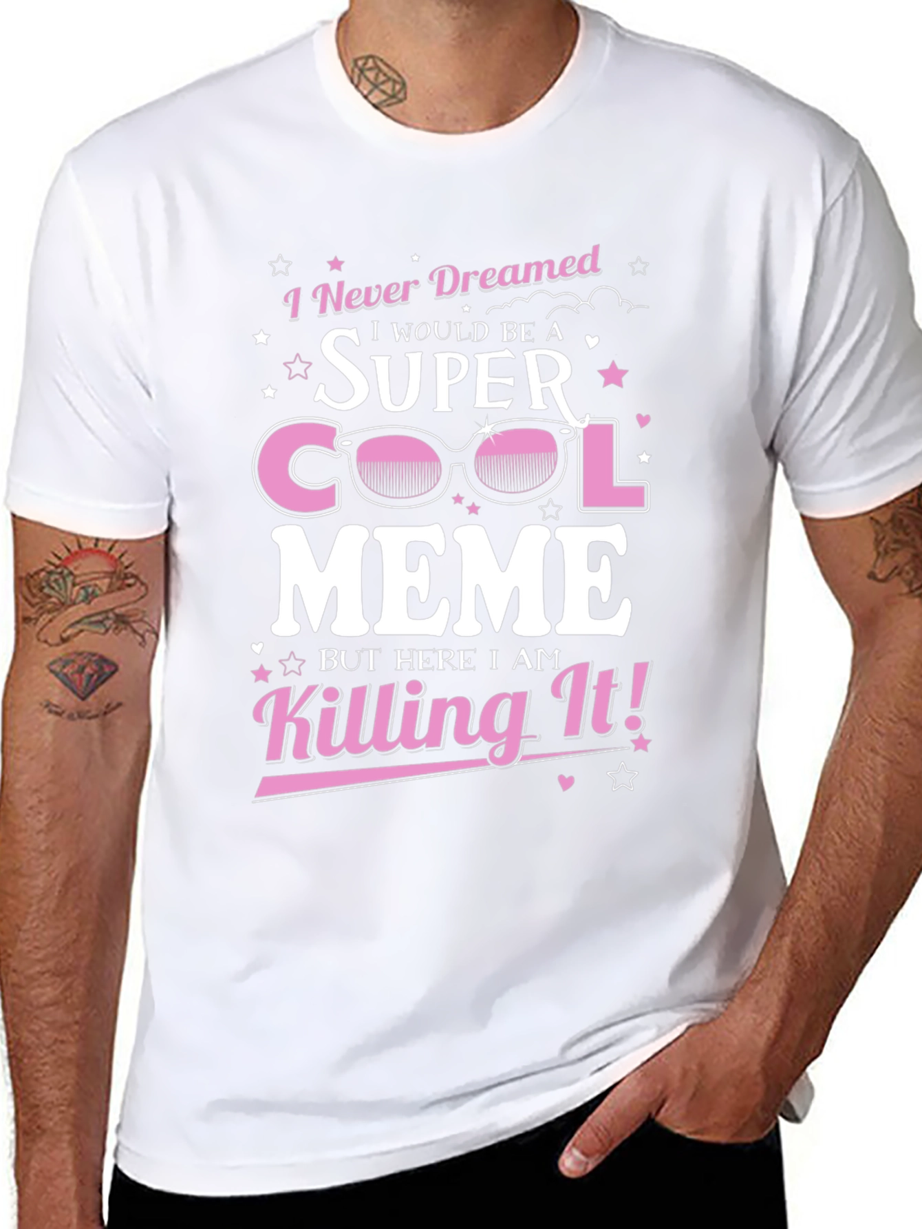 Black Super Cool Meme T-Shirt - Killing It! view 8