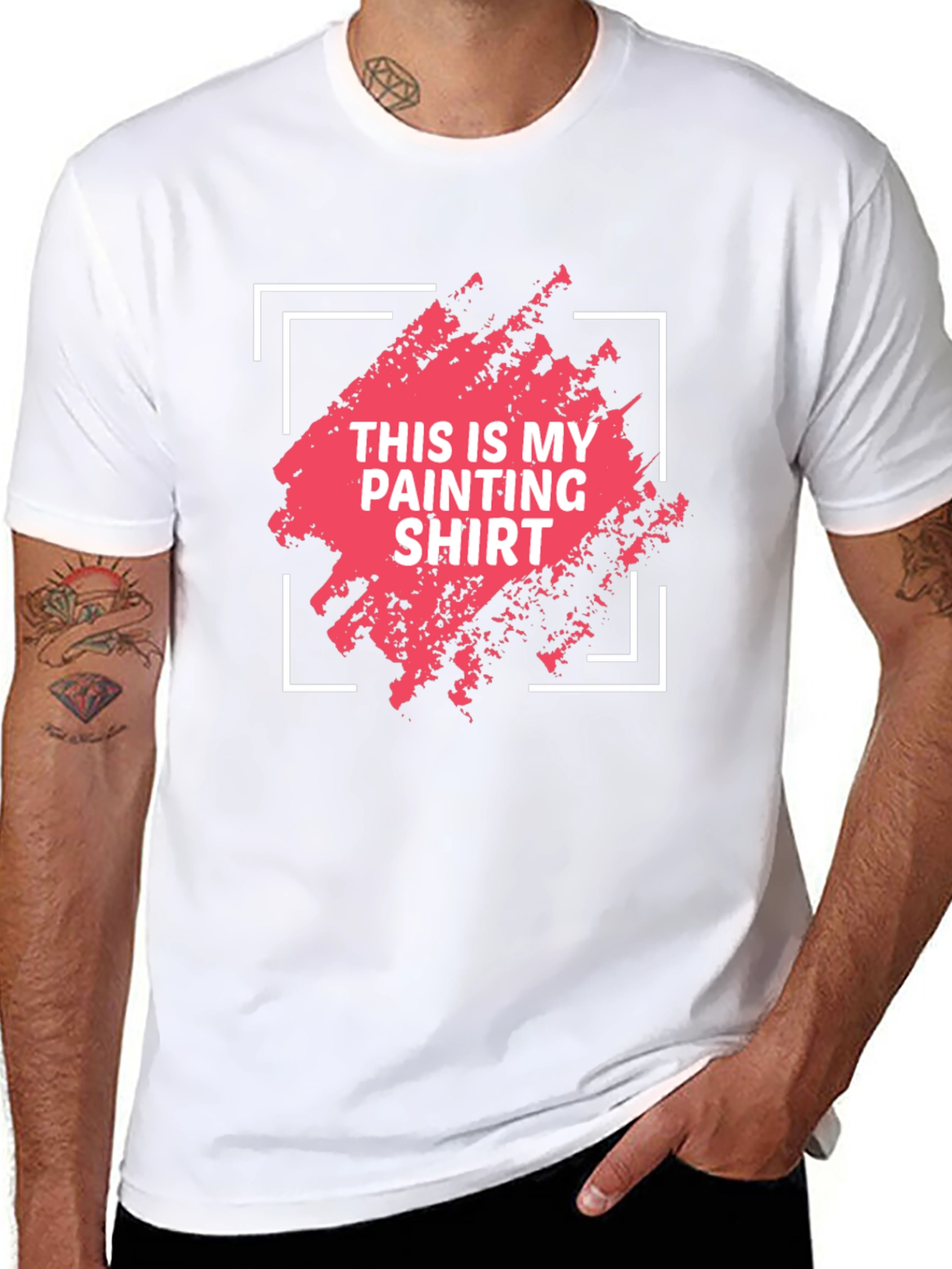 Black Painter's Shirt - This Is My Painting Shirt T-Shirt view 8