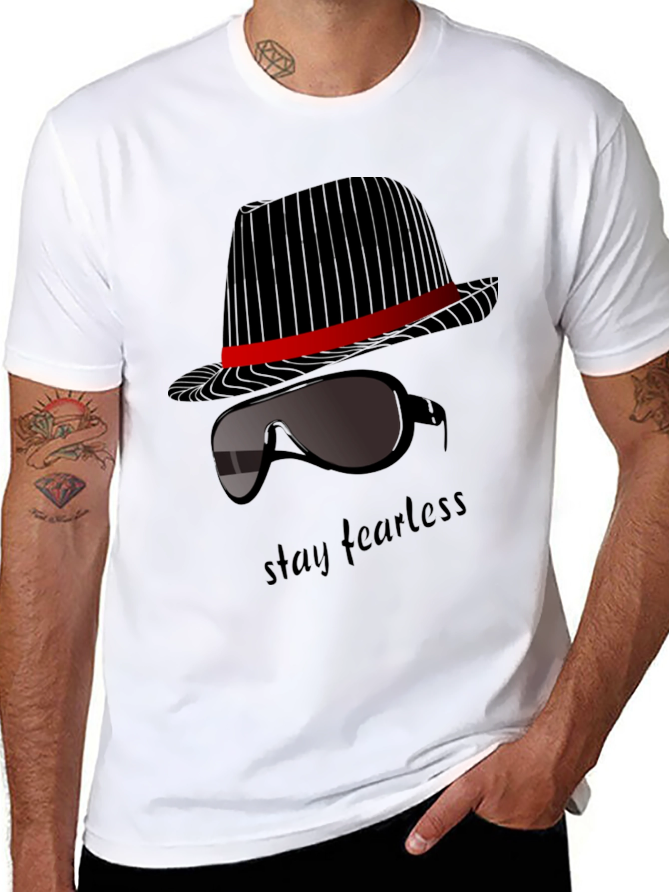 Stay Fearless Graphic T-Shirt - Sleek Design - 8