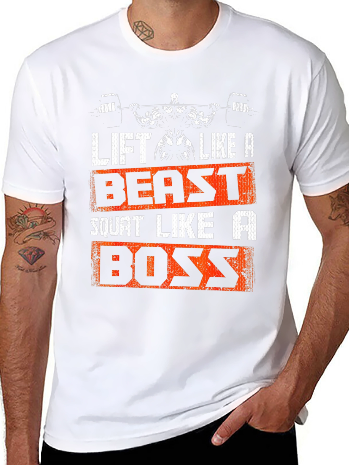 Black Lift Like A Beast T-Shirt view 8