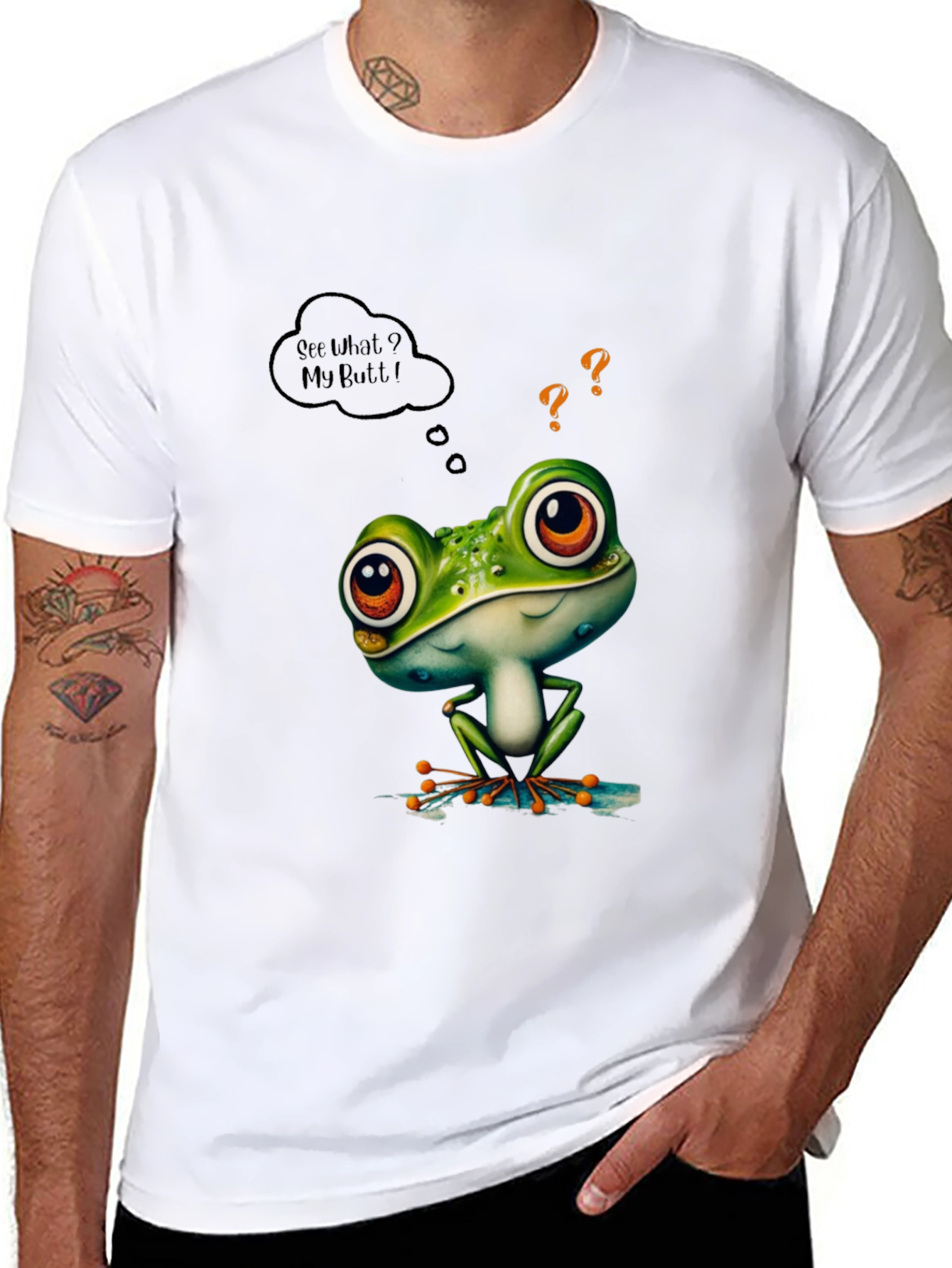 Black Frog Butt T-Shirt view 8