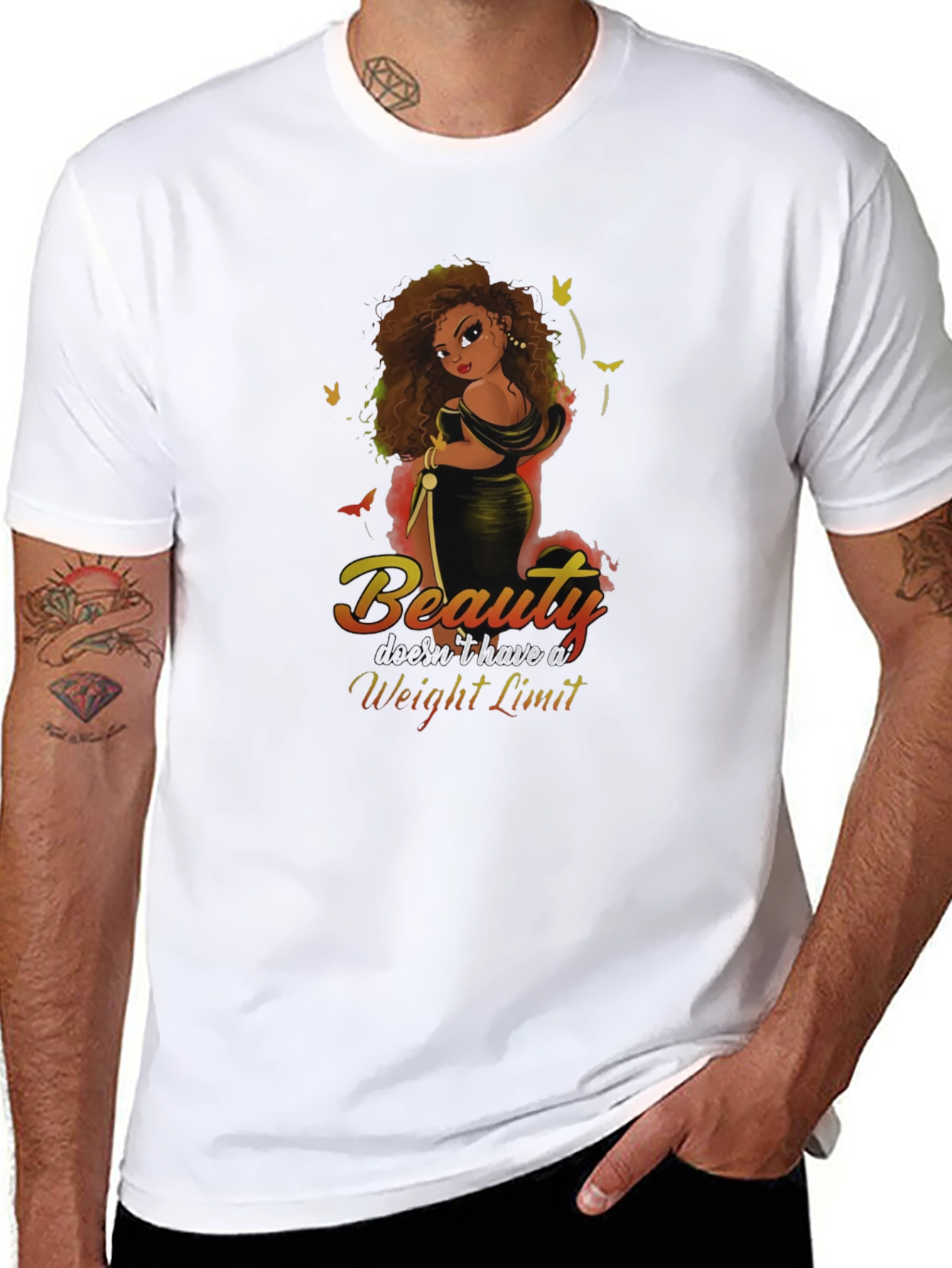 Black Beauty Has No Weight Limit T-Shirt view 8