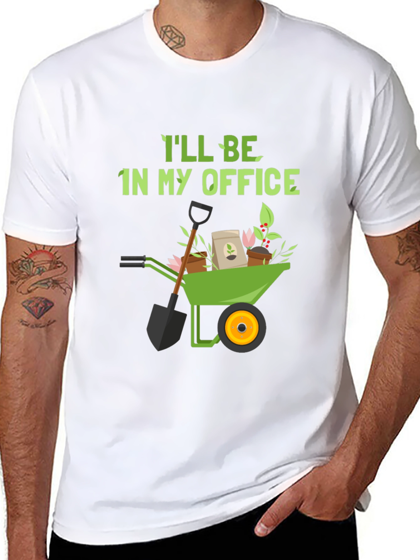 Black Gardener's Office T-Shirt view 8
