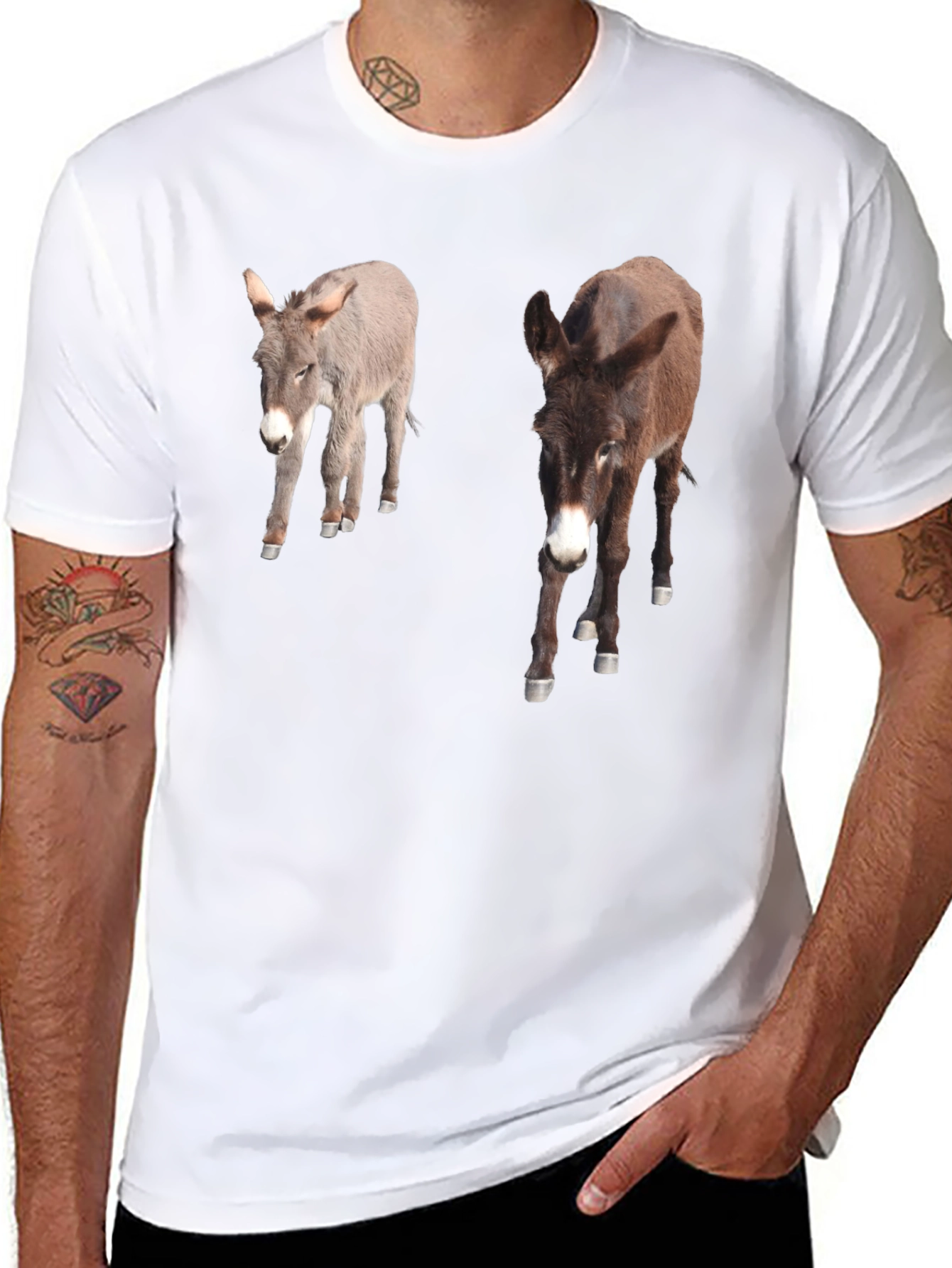 Black Donkey Graphic T-Shirt - Unique Animal Lover Tee view 8