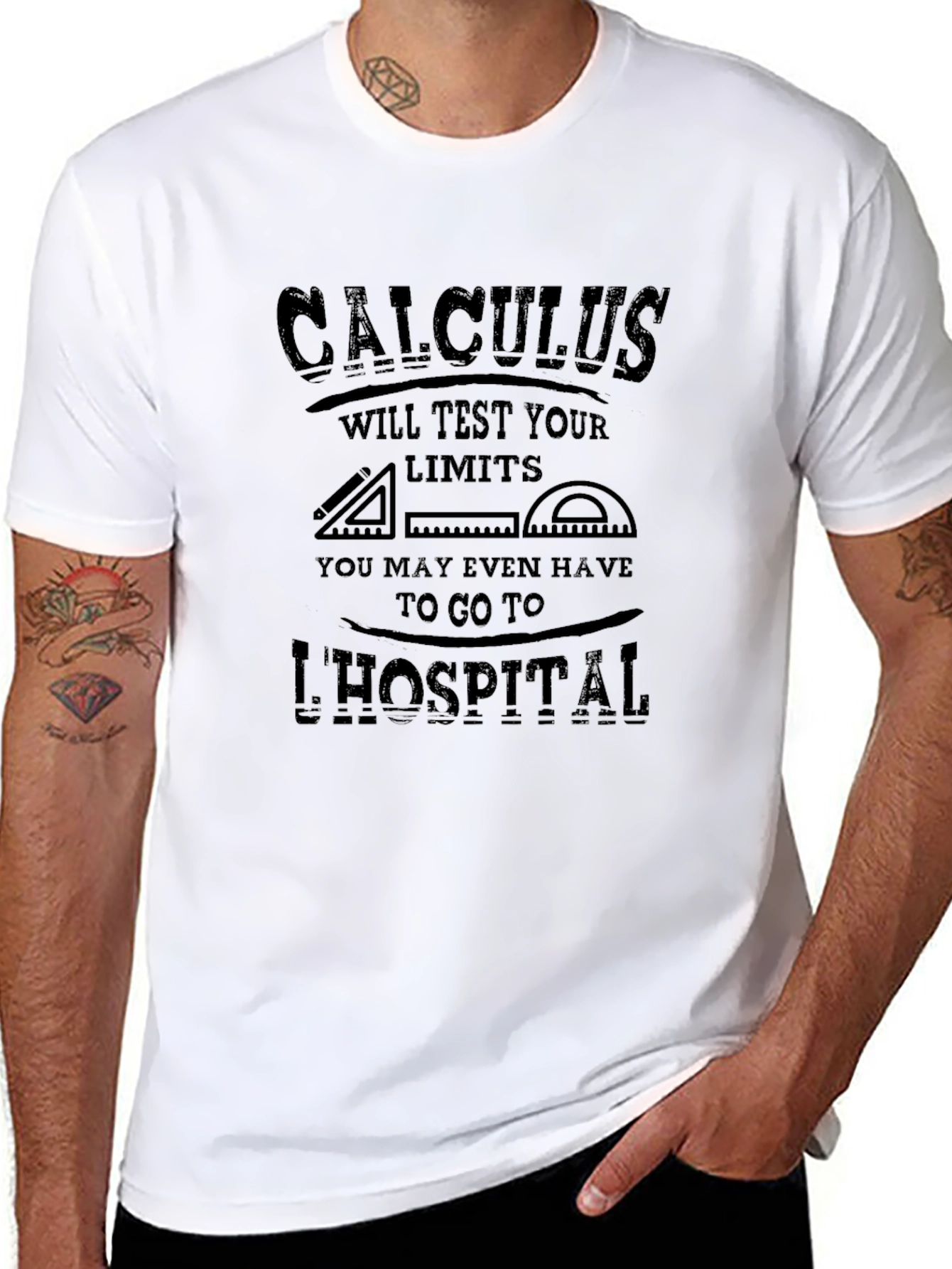 Black Calculus T-Shirt: Test Your Limits view 8
