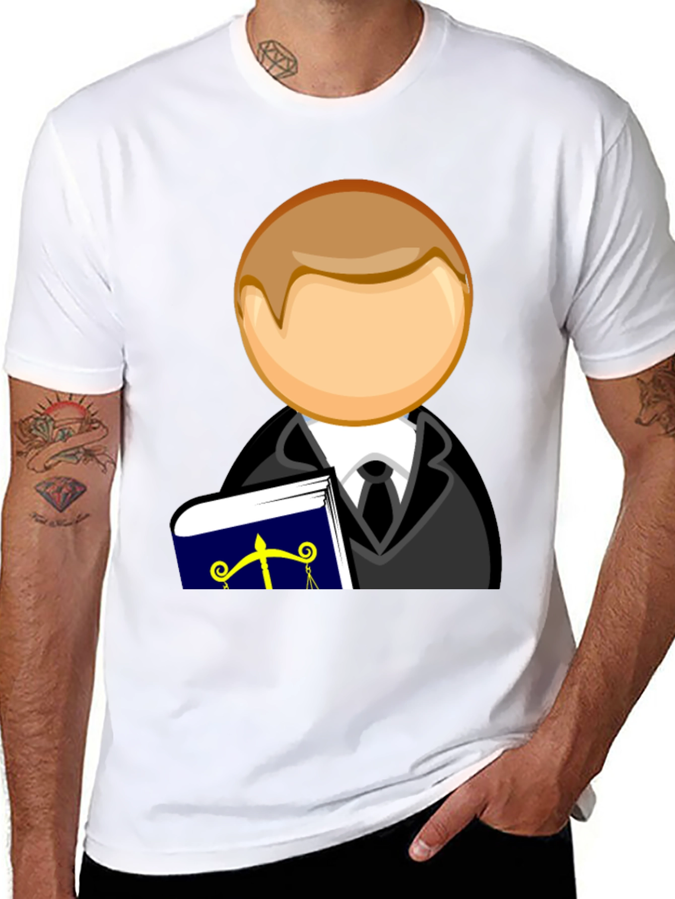 Black Lawyer Style T-Shirt view 8