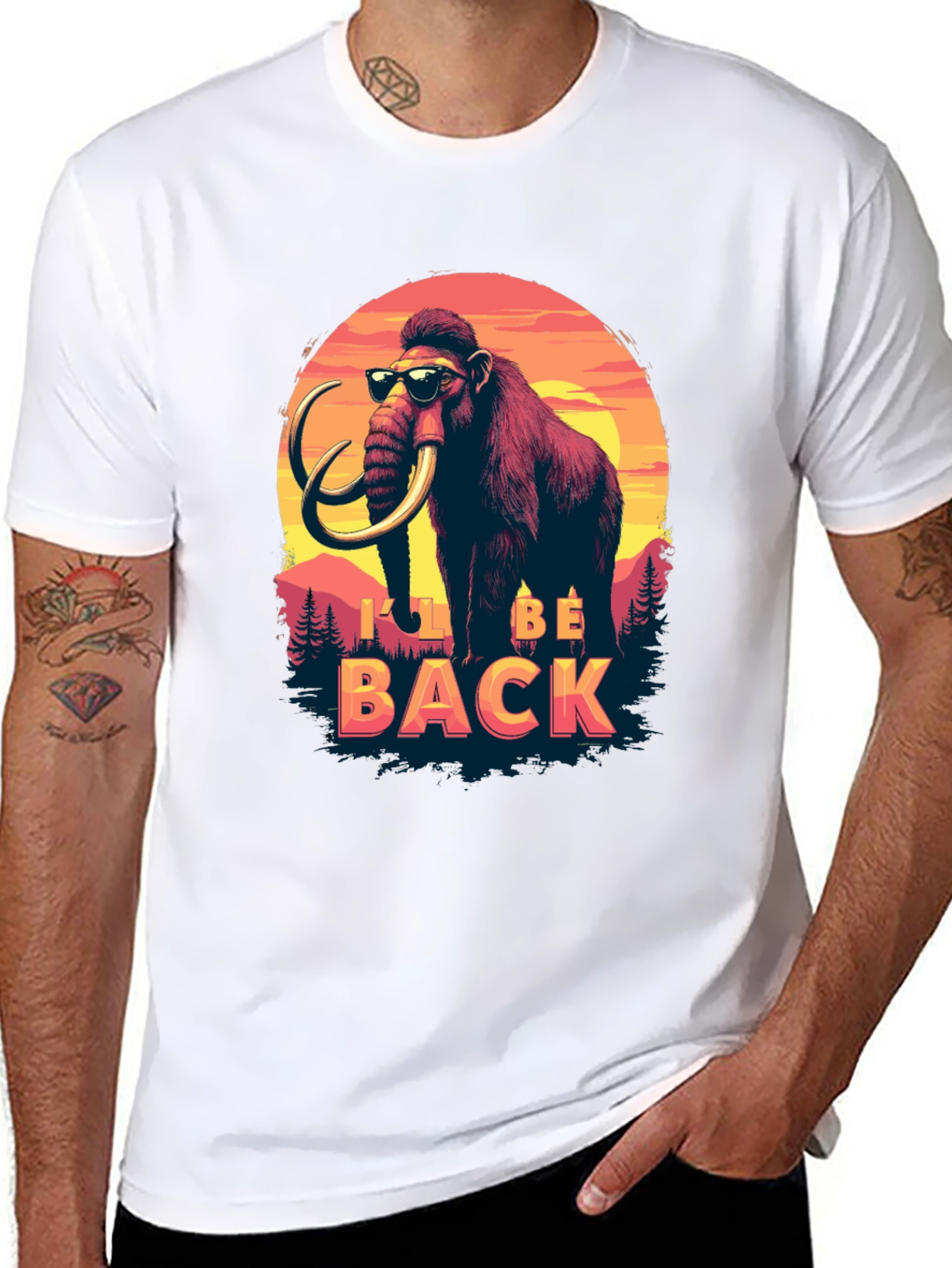 I'll Be Back Mammoth T-Shirt  - 8