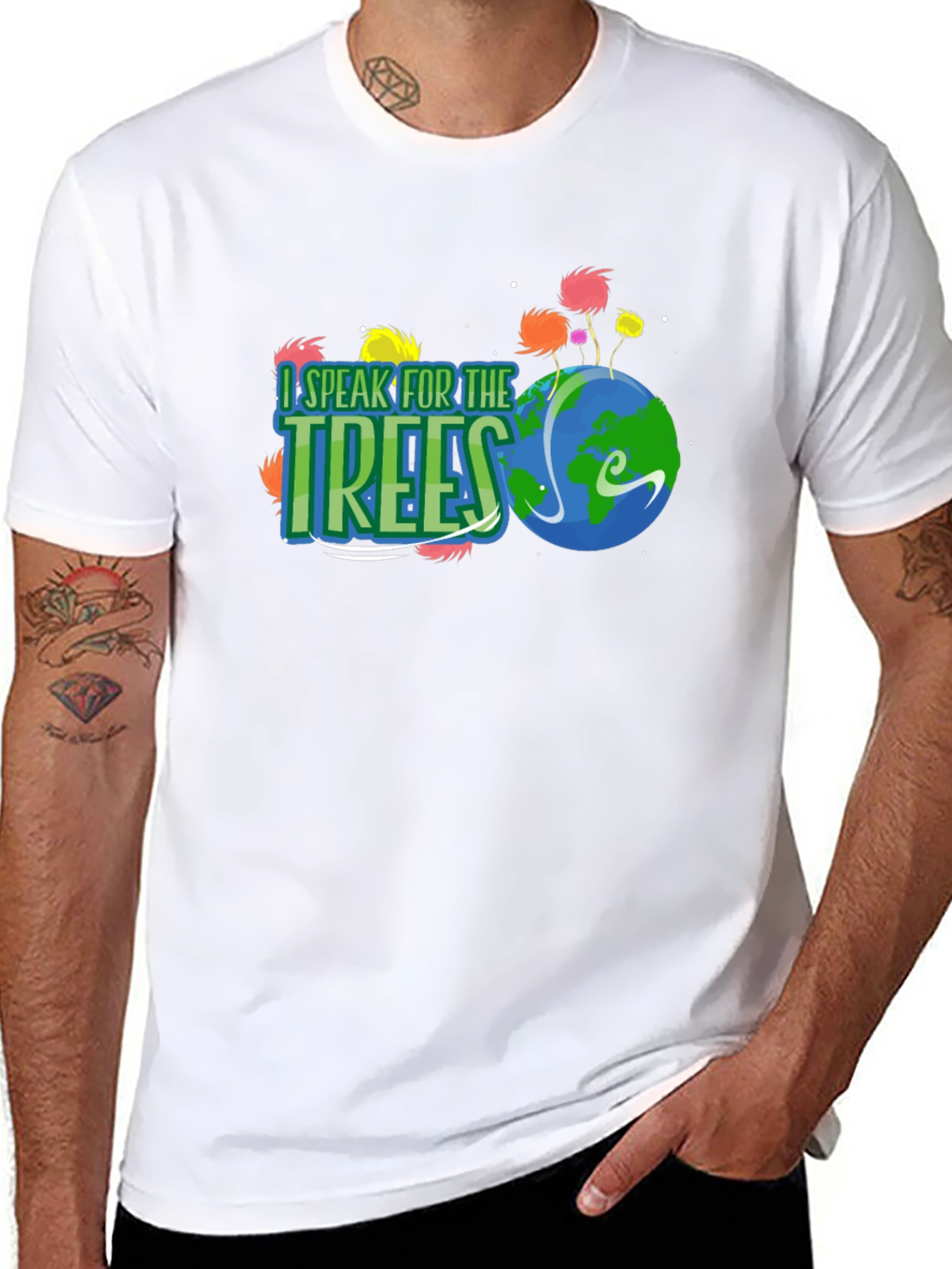 Black I Speak for the Trees T-Shirt Lorax Earth Day view 8