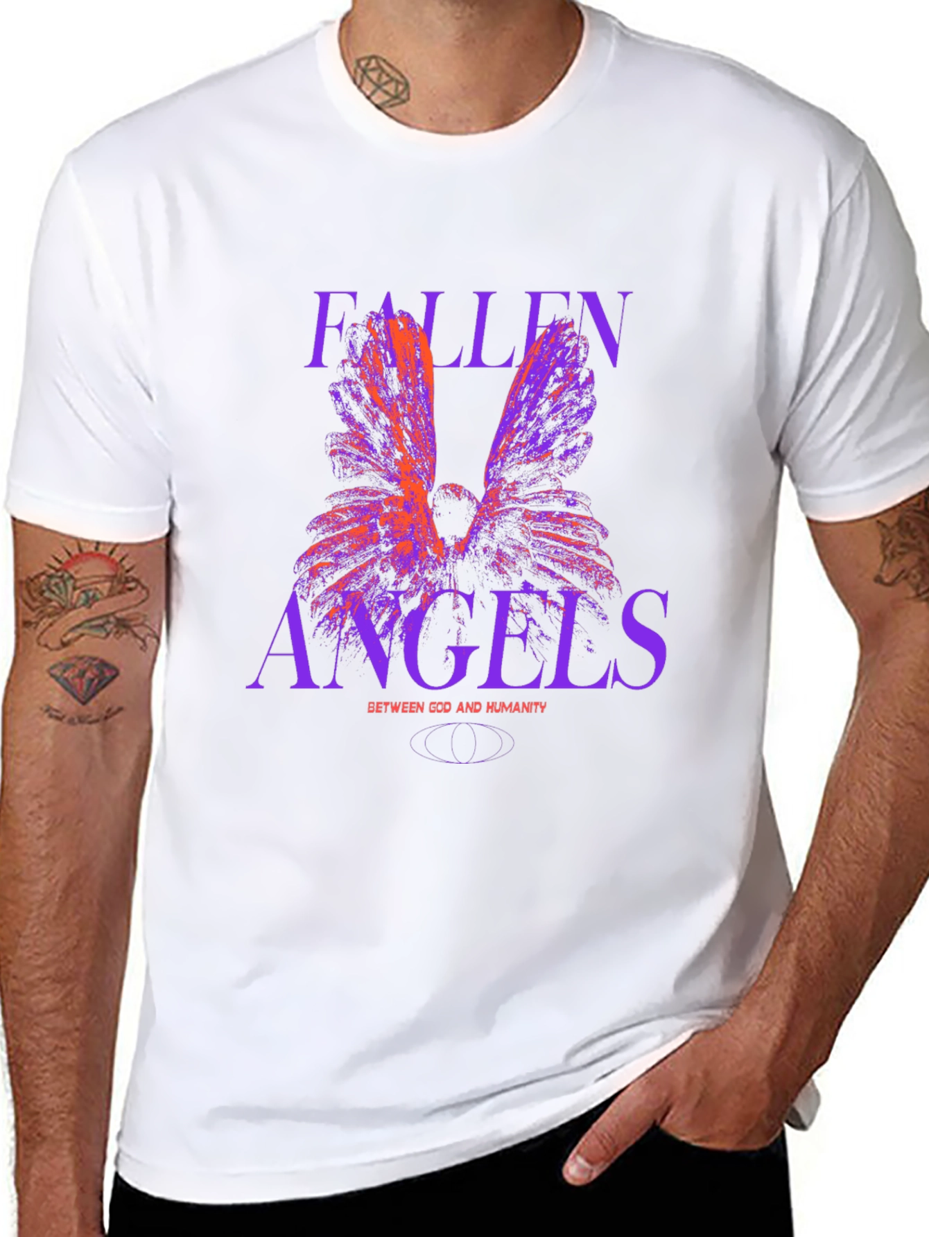 Black Fallen Angels Graphic Tee - Black view 8