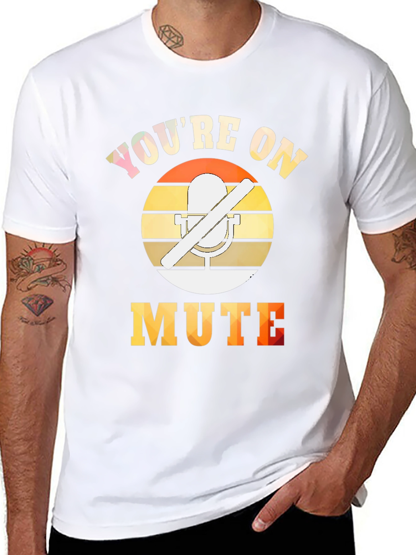 Black You're On Mute T-Shirt - Funny Work From Home Tee view 8