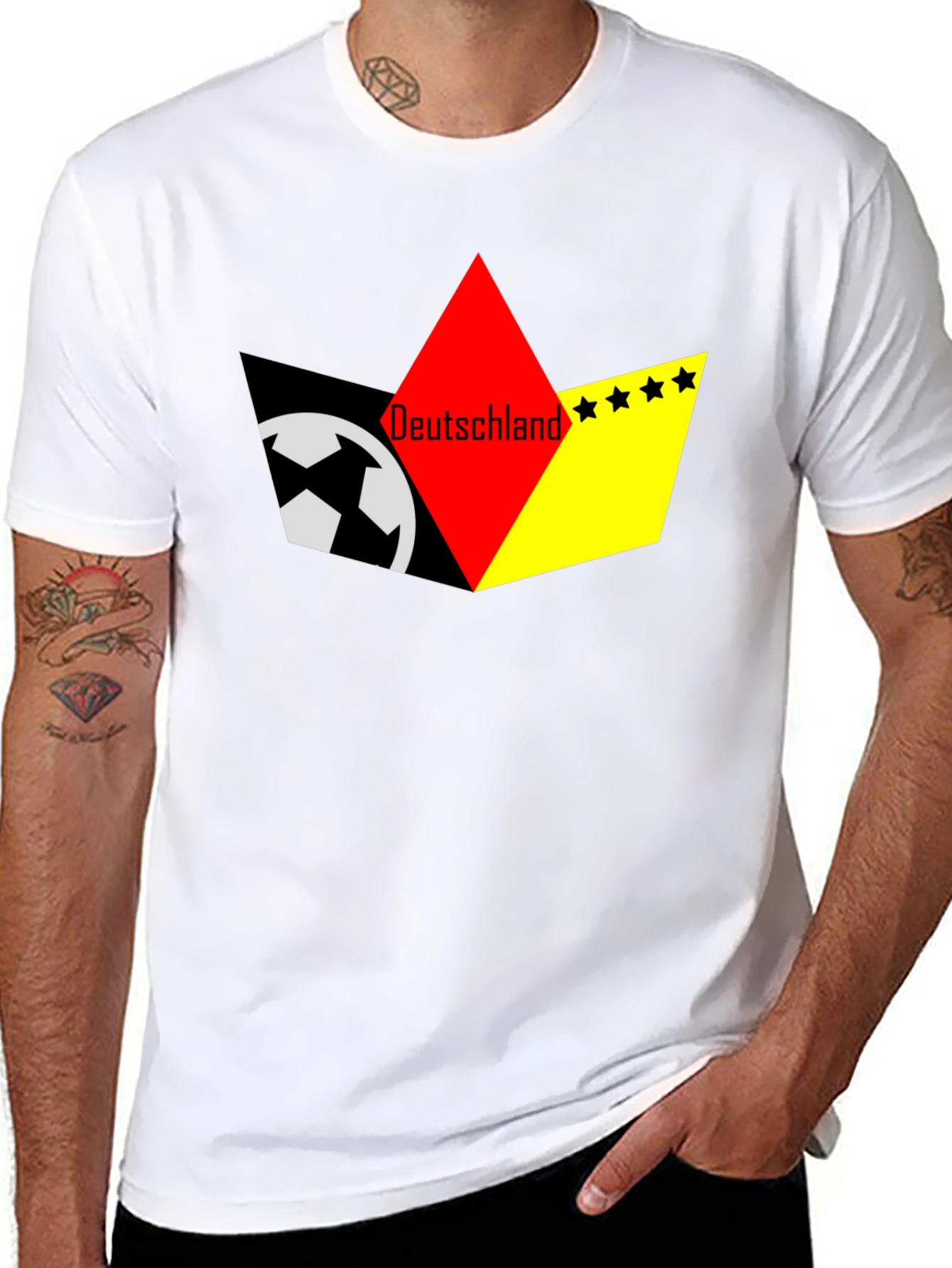 Deutschland Soccer T-Shirt - Black - 8