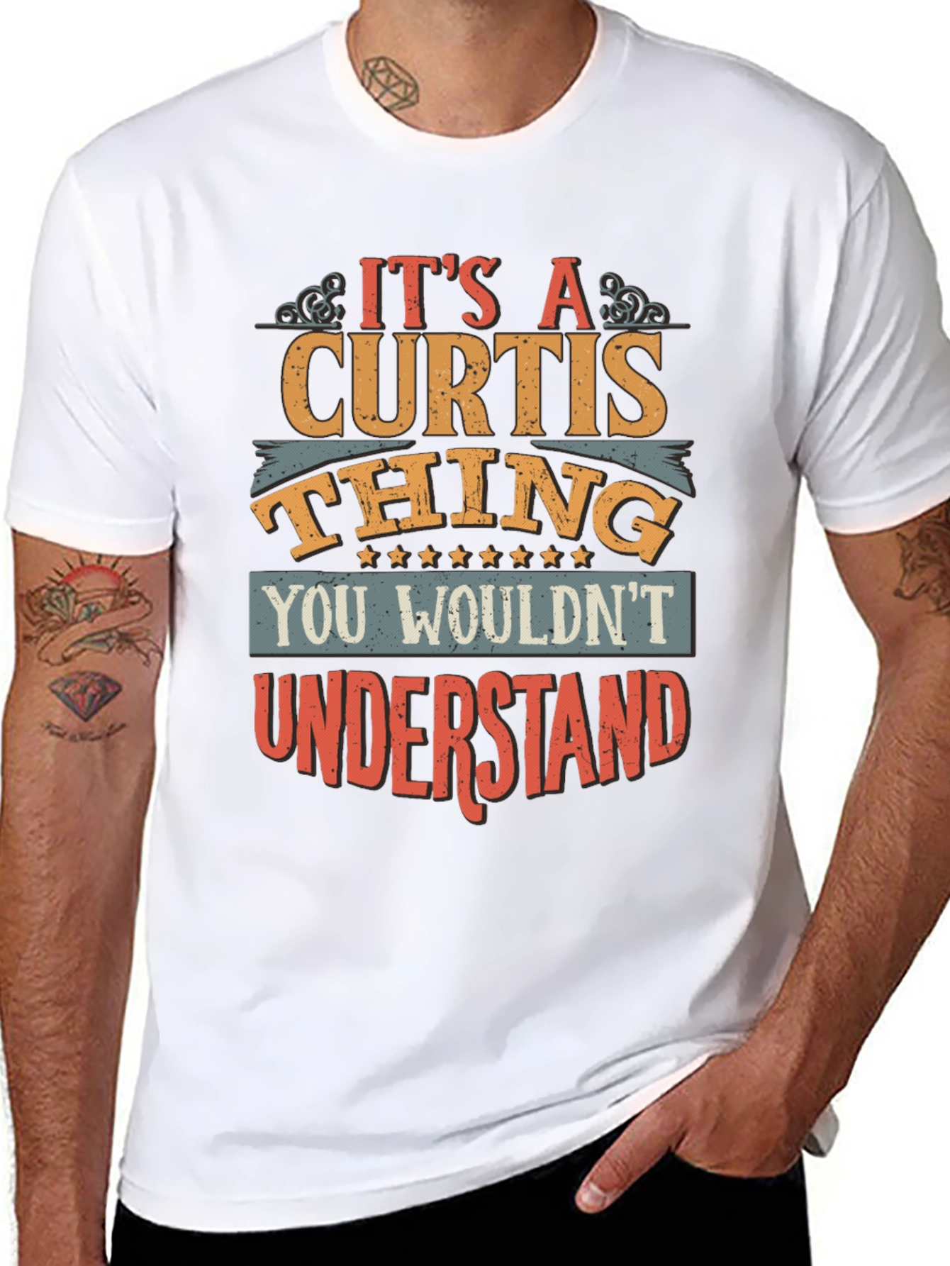 Black It's A CURTIS Thing T-Shirt view 8