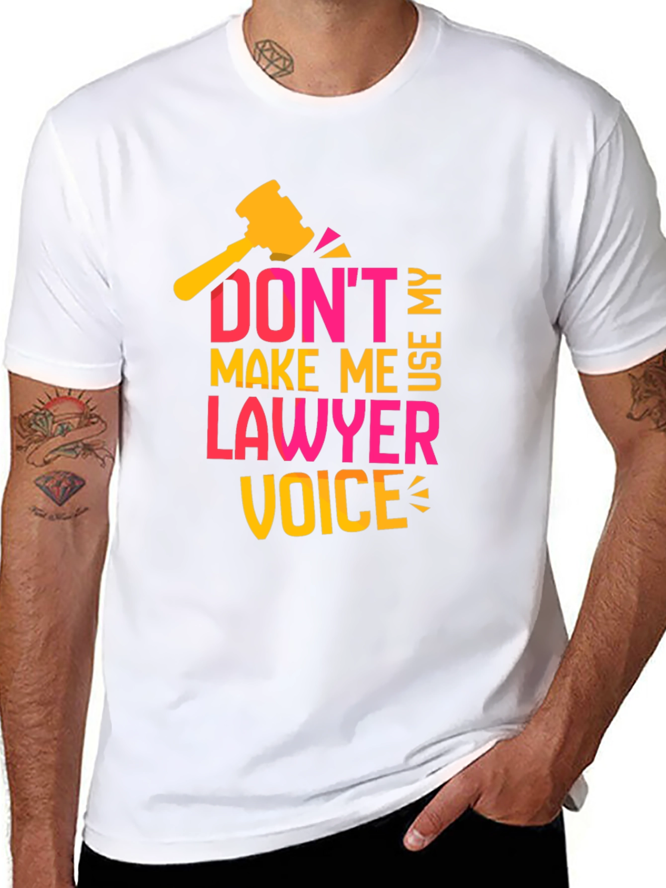 Black Don't Make Me Use My Lawyer Voice T-Shirt view 8