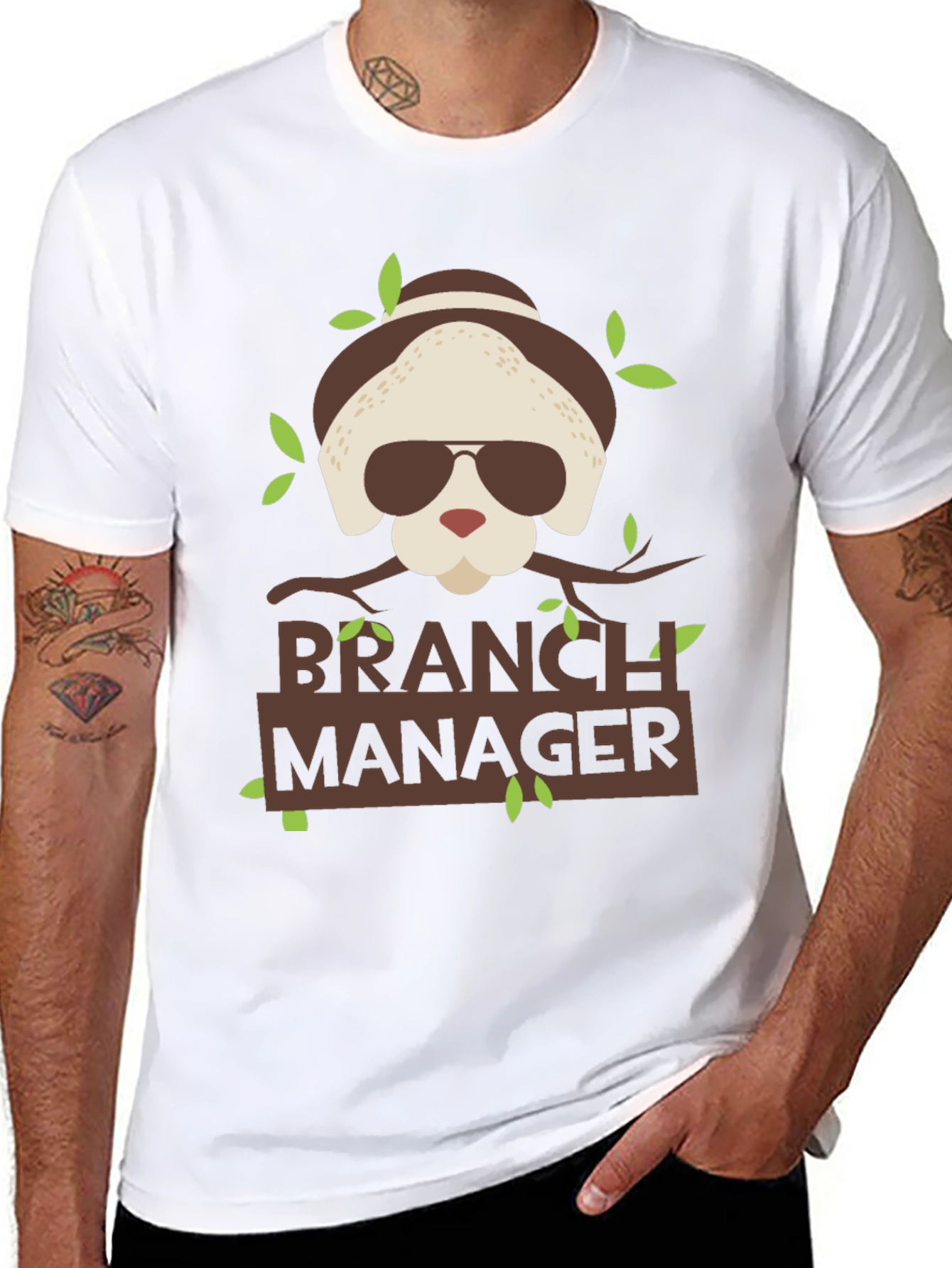 Black Branch Manager T-Shirt Funny Office Tee view 8