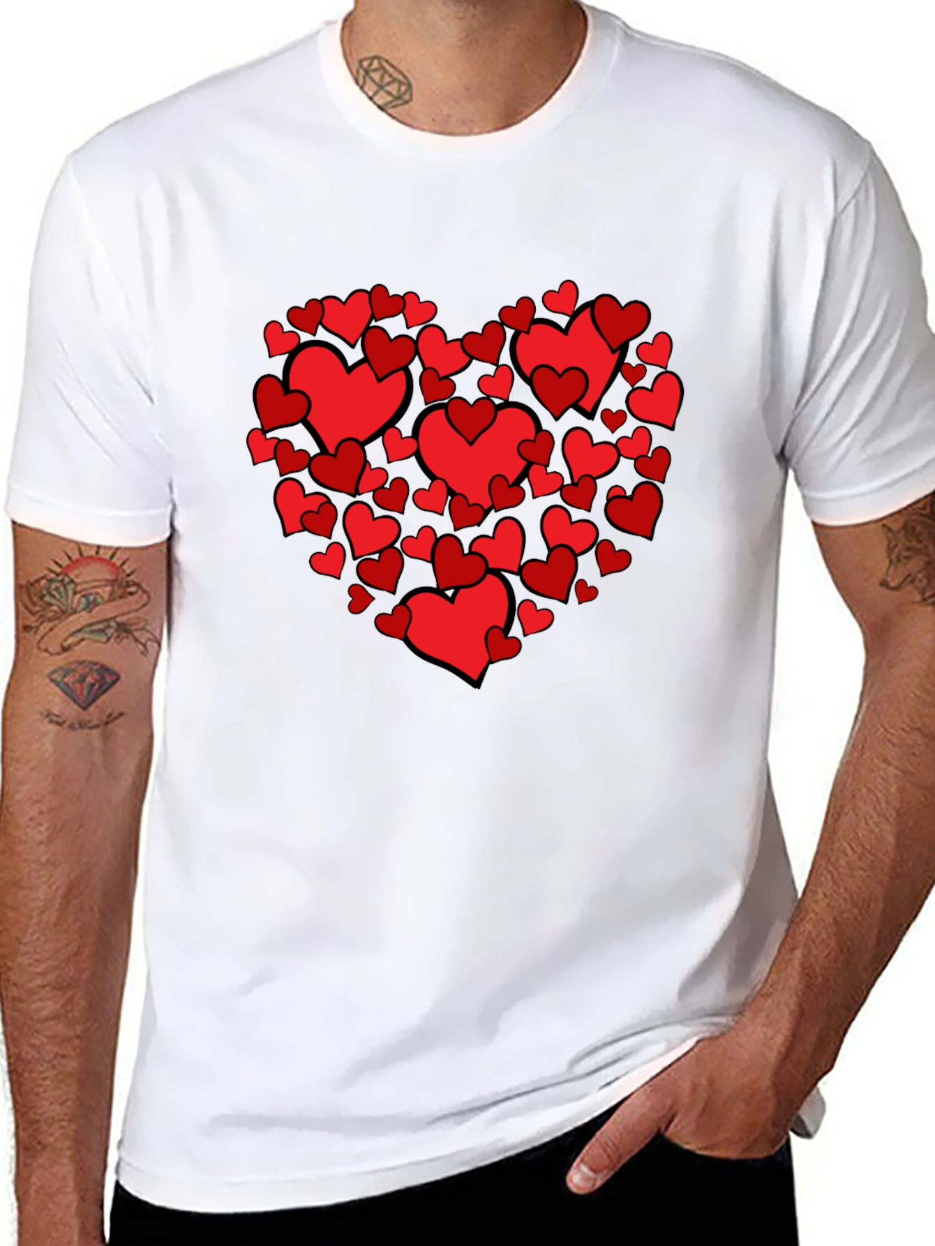 Black Heart Full of Love T-Shirt view 8