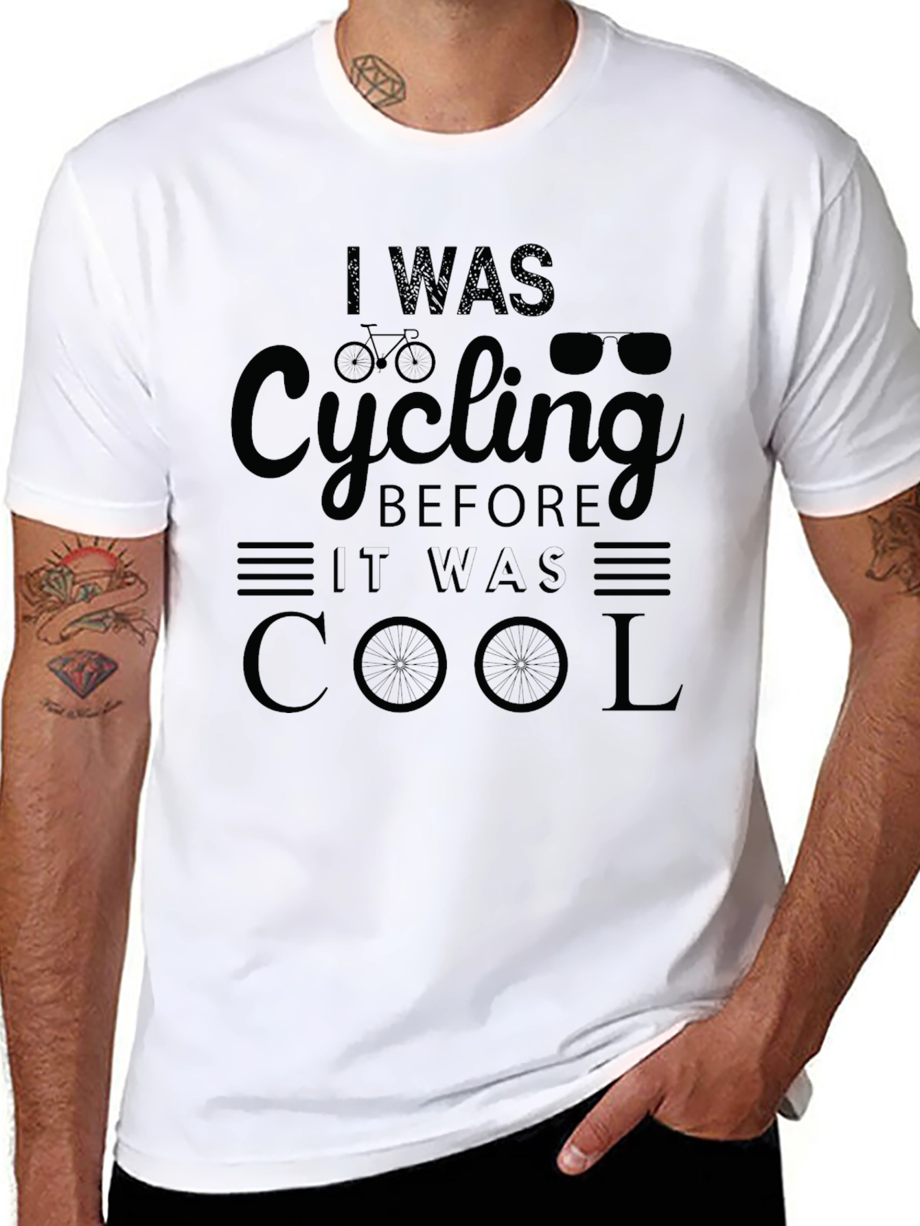 Black Cool Cycling T-Shirt for Cyclists view 8