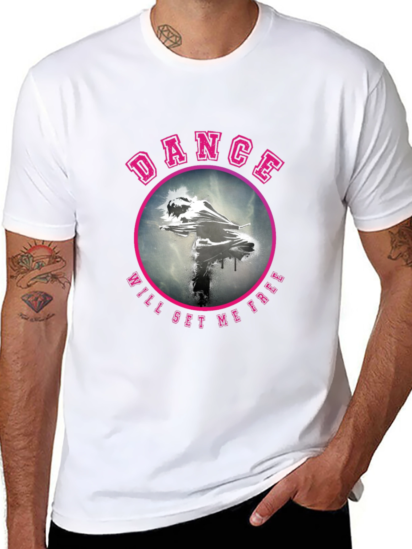 Black Dance Will Set Me Free Graphic Tee view 8