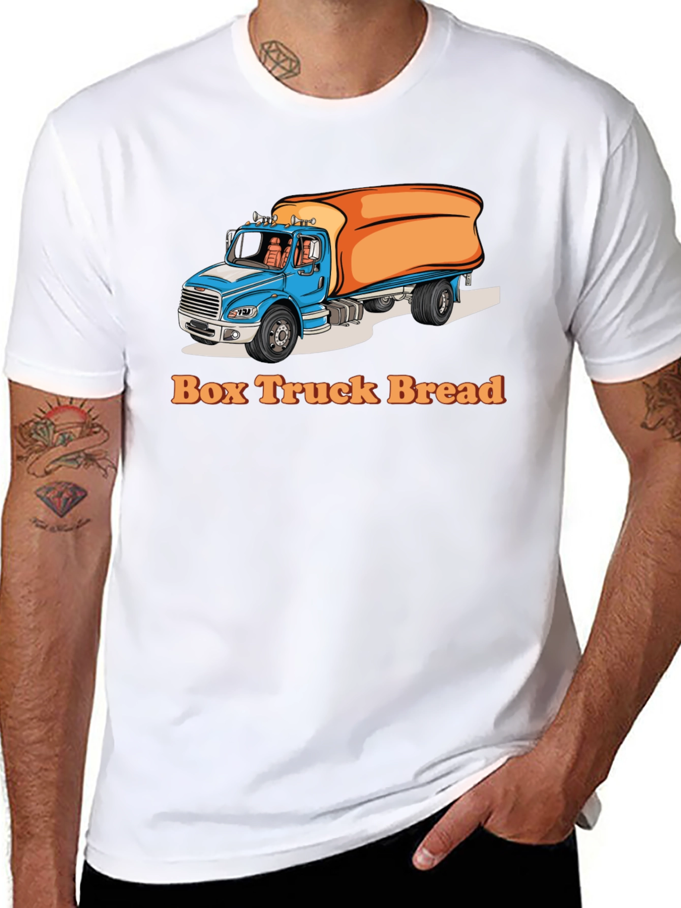 Black Box Truck Bread Graphic Tee view 8