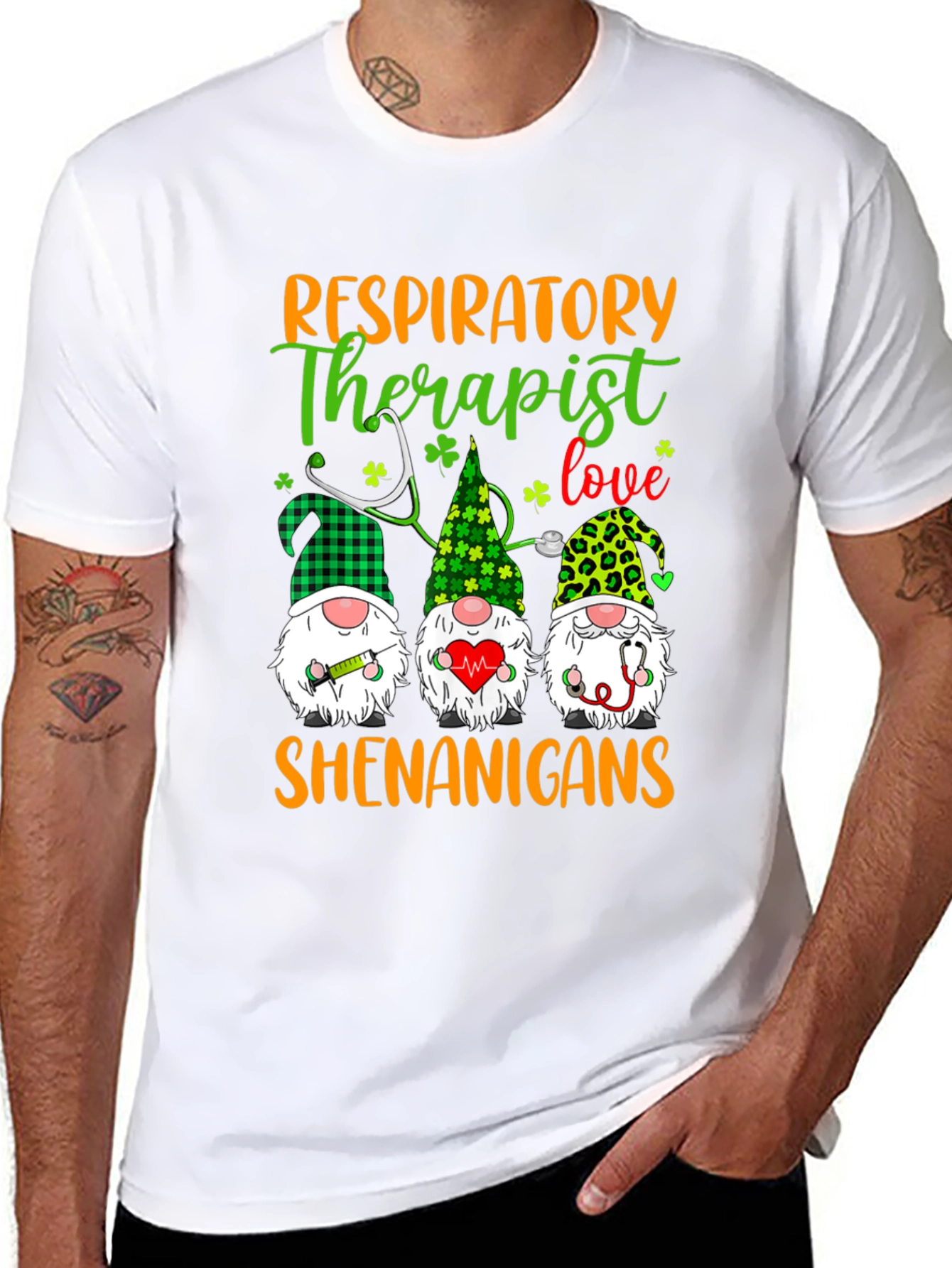 Black Respiratory Therapist Shenanigans T-Shirt view 8
