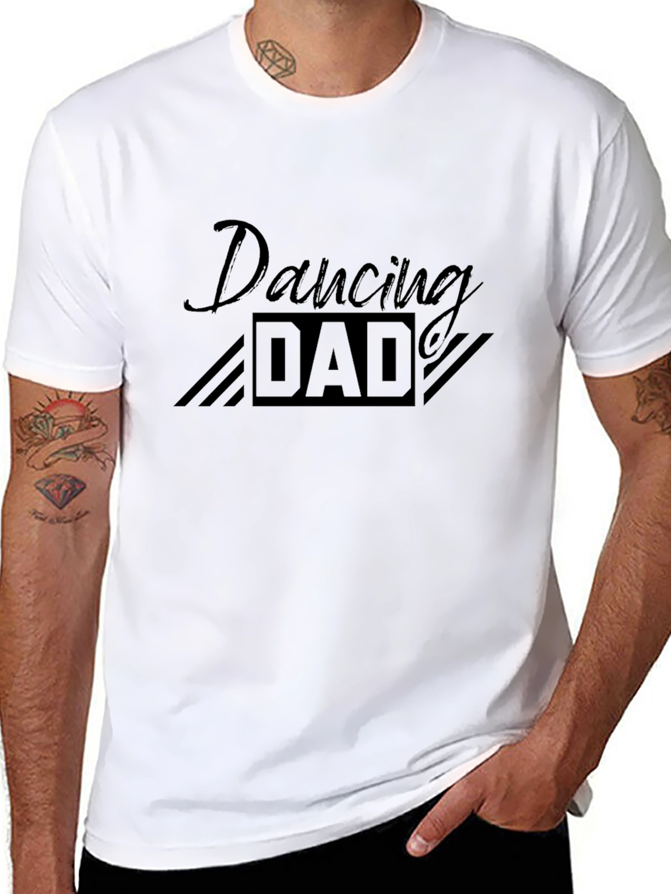 Black Dancing Dad Black T-Shirt view 8