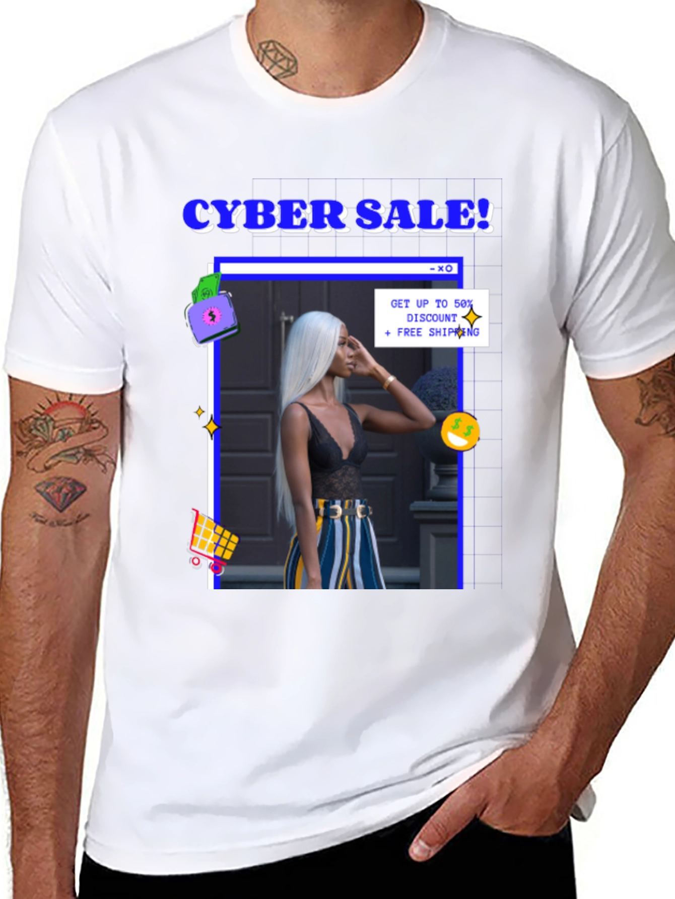 Cyber Sale Graphic Tee - 8