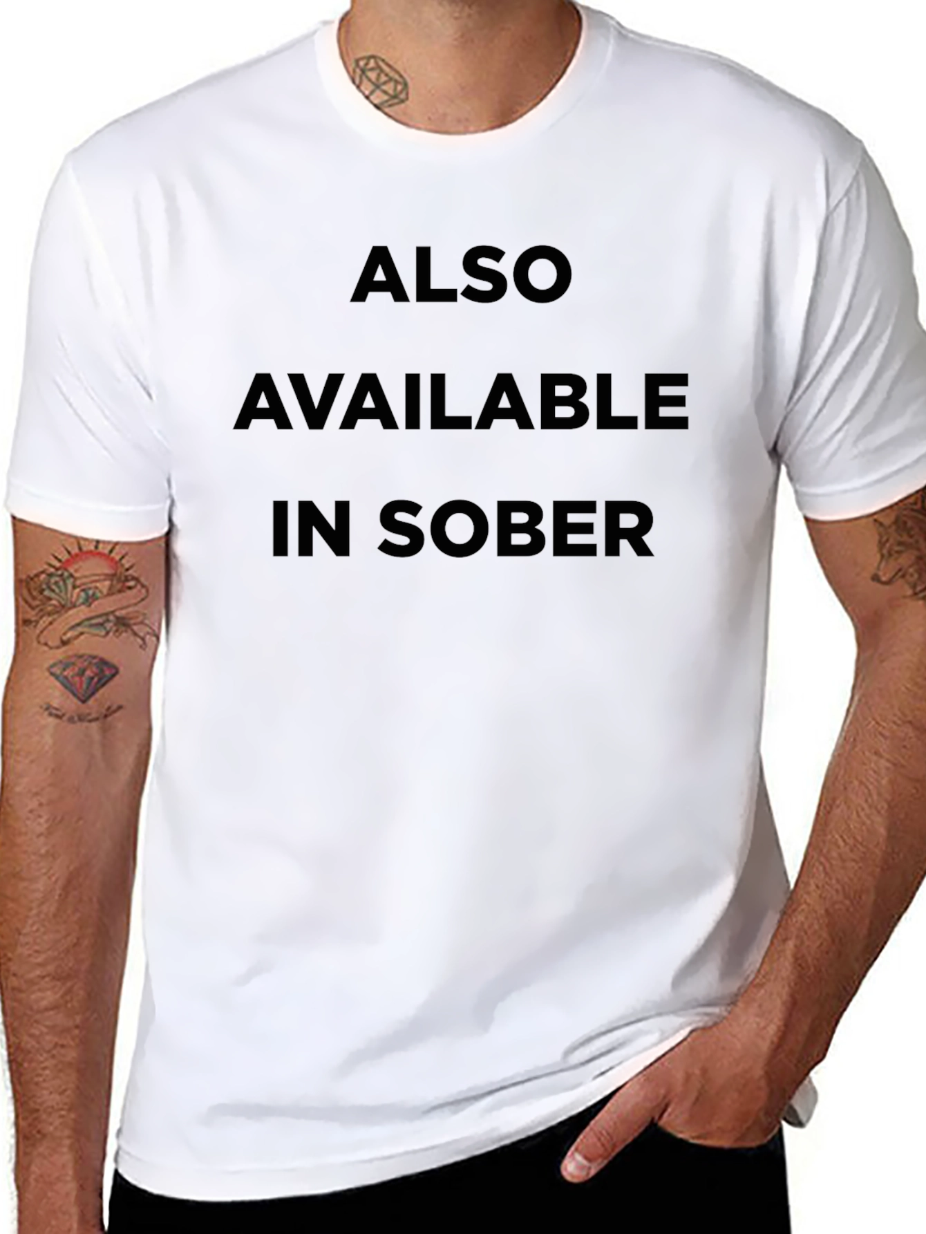 Black Also Available in Sober Black T-Shirt view 8